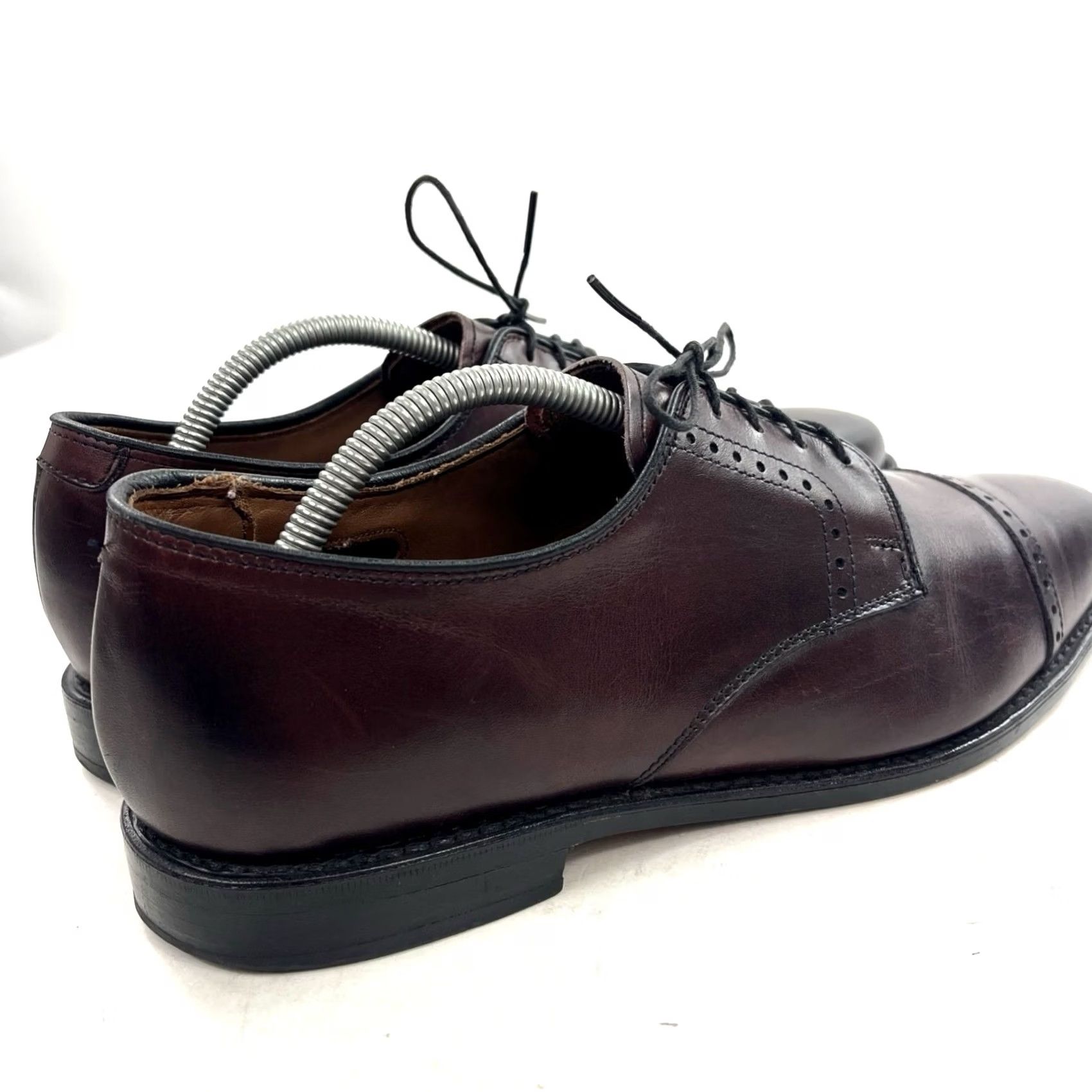 Allen Edmonds Clifton Leather Oxford Captoe Dress Shoes Brown Mens 12 D Allen Edmonds Oxford Dress Shoes Mens Size 10 D Clifton Cap  main image 4