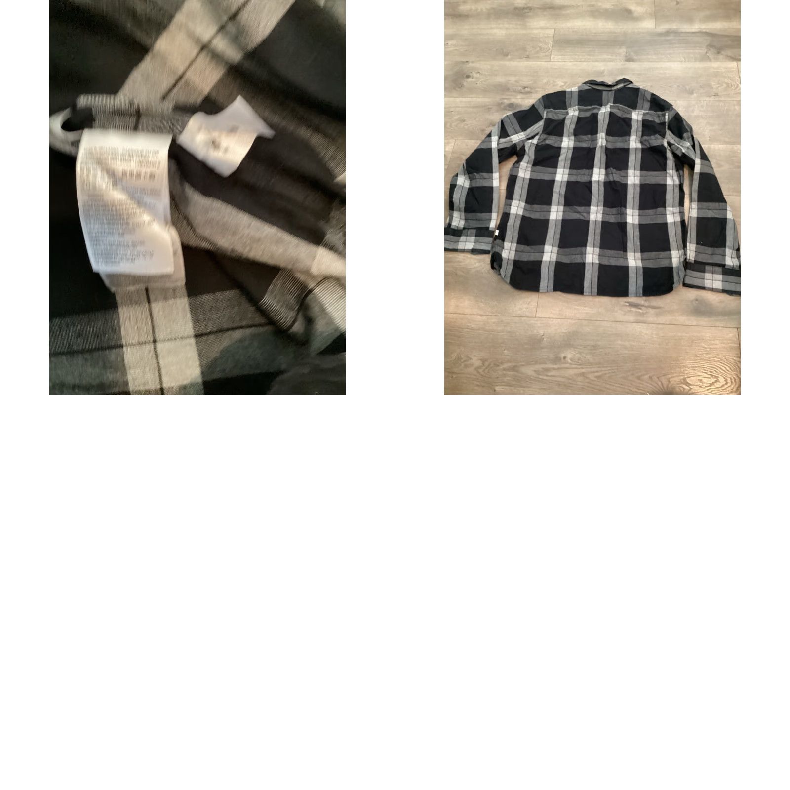 Levi's LEVIS Buffalo Plaid Button-Up Shirt XL Mens Black Gray White Long Sleeve Size US XL / EU 56 / 4 - 8 Thumbnail