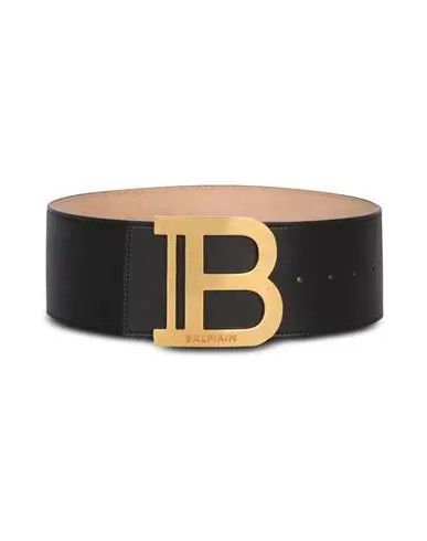 Balmain o1s1wg111225 Size:OS/Belt Calfskin in Black Size ONE SIZE - 1 Thumbnail