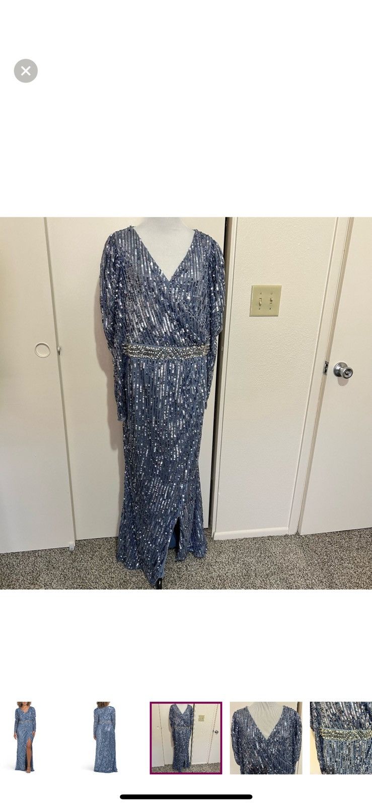 Mac Duggal Mac duggal long sleeved sequin formal gown size 16 Size XXL / US 16-18 / IT 52-54 - 5 Thumbnail