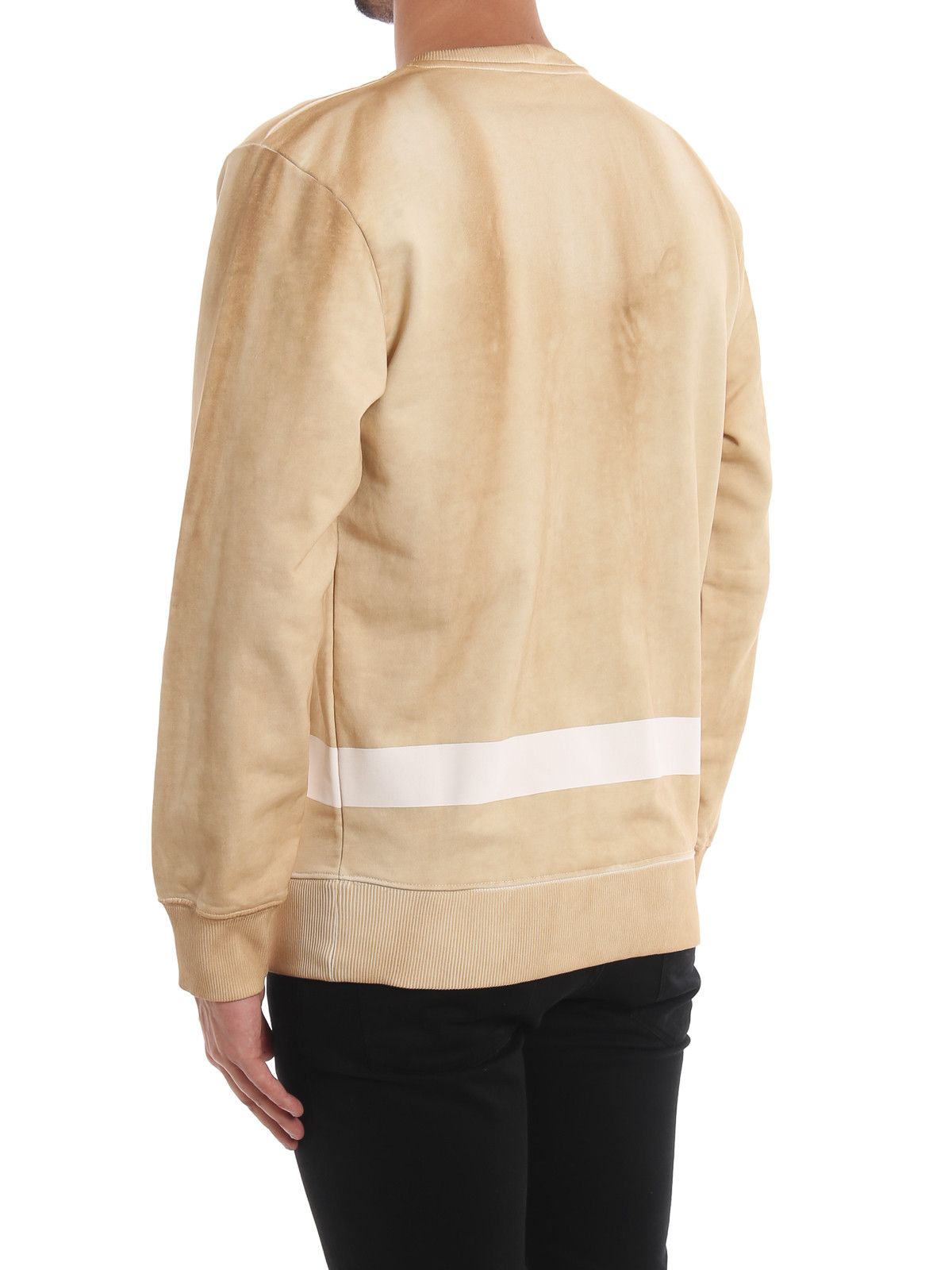 Helmut Lang Brown Strange Days Tie Dye Logo Sweatshirt Size L / US 10 / IT 46 - 4 Thumbnail