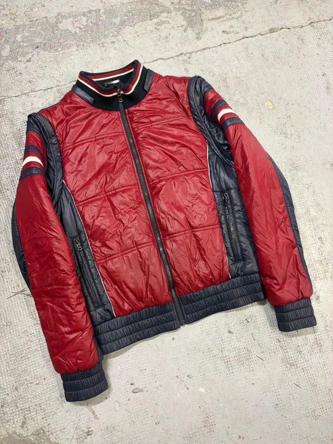 Dolce & Gabbana AW2008 Dolce & Gabbana Red Nylon Removable Sleeves Quilted Puffer Jacket Size US M / EU 48-50 / 2 - 5 Thumbnail