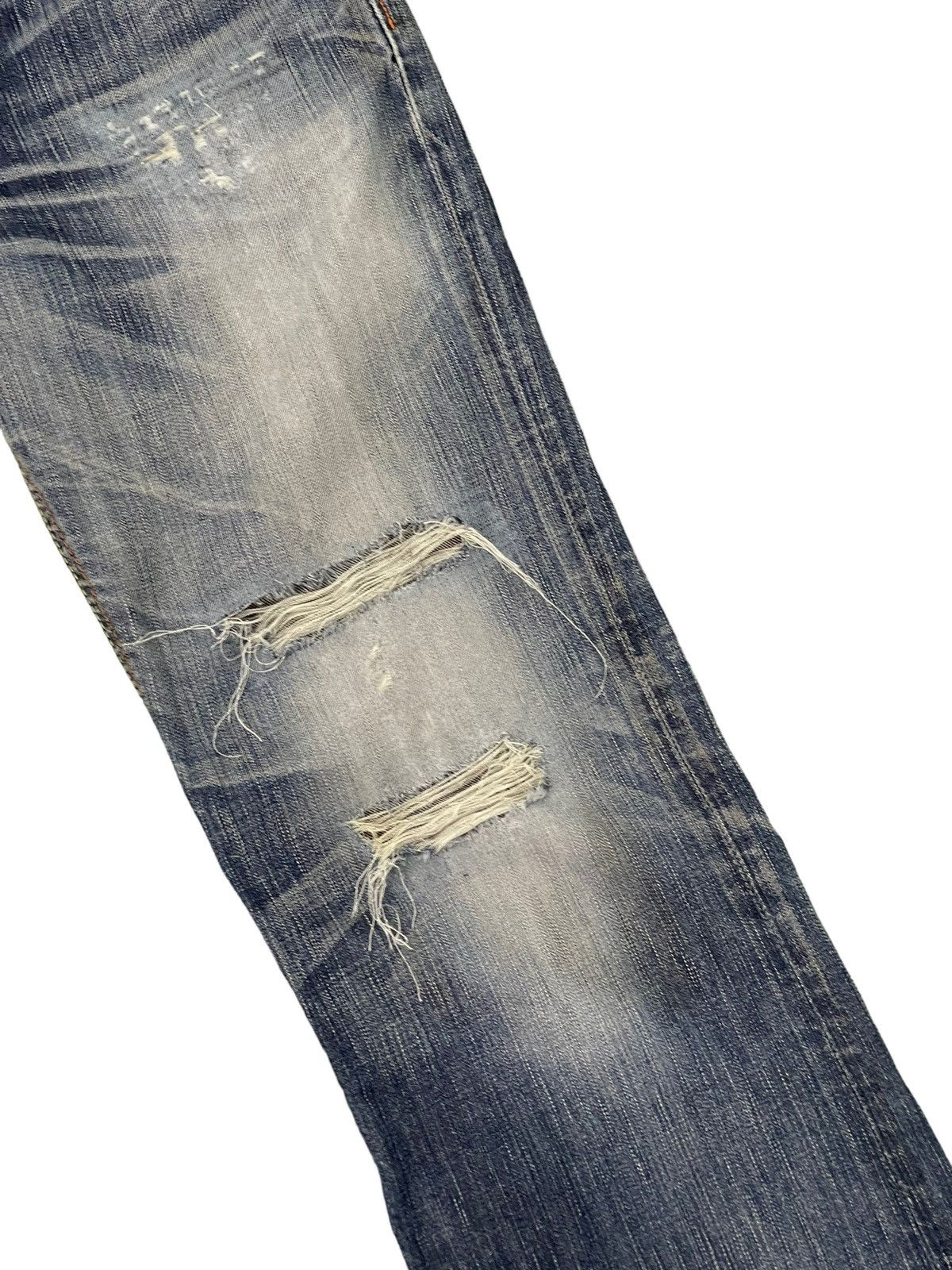 Edwin Distress Jeans Edwin Japan Thrash Regular Straight 7🟦3 Size US 30 / EU 46 - 7 Thumbnail