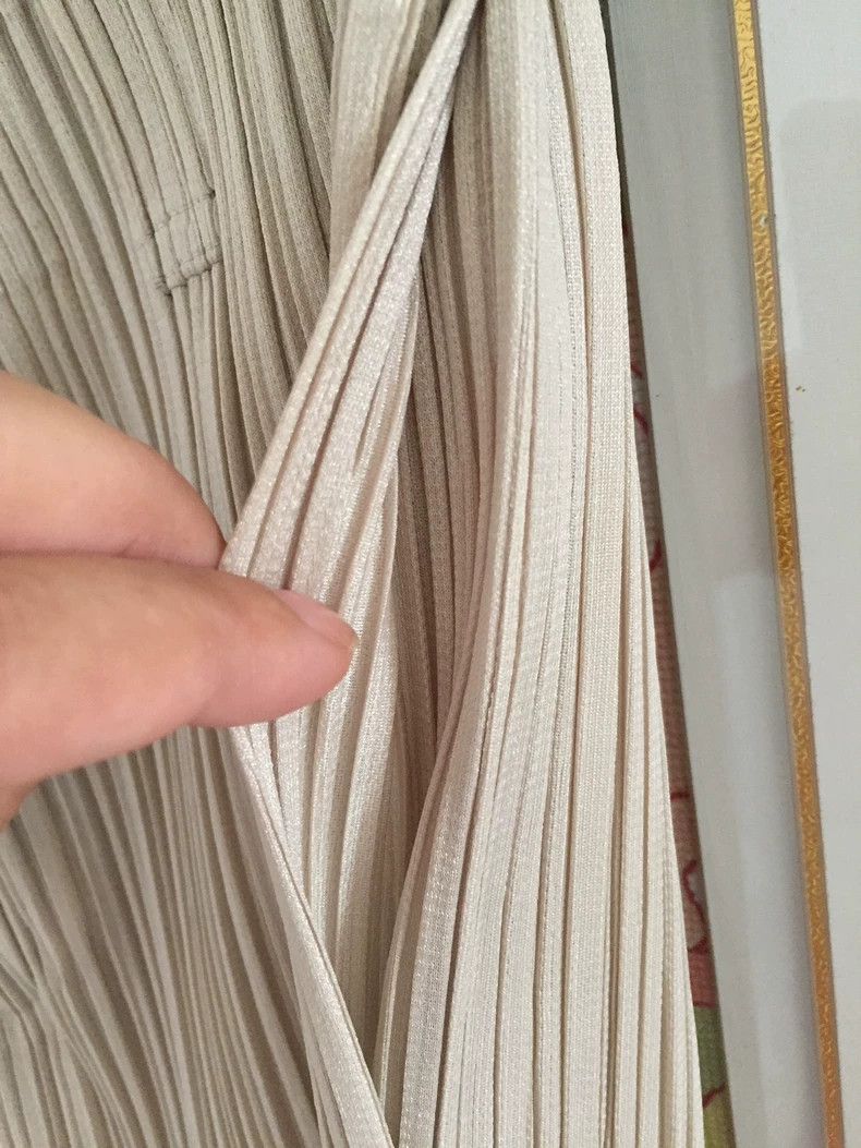 Issey Miyake issey miyake size:3 Beige trousers 2505-Nextarrow Size US 26 / EU 42 - 3 Thumbnail