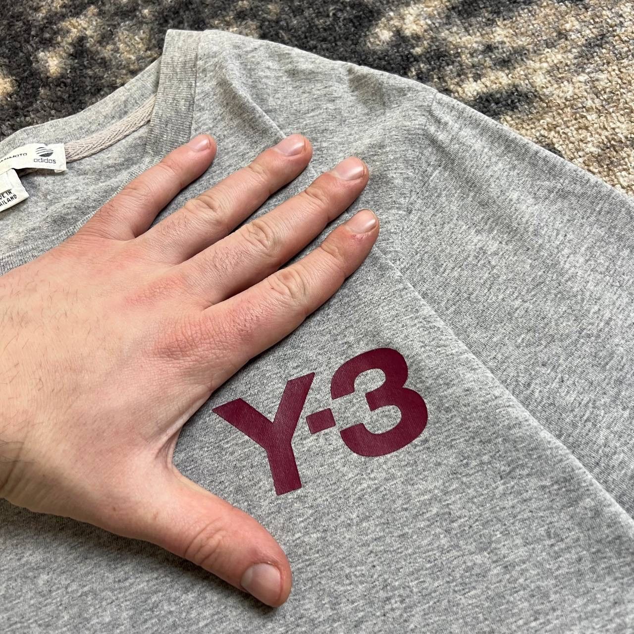 Adidas × Y-3 Adidas Y-3 Yohji Yamamoto Mini Logo T-Shirt 1TS42 Size US S / EU 44-46 / 1 - 3 Thumbnail