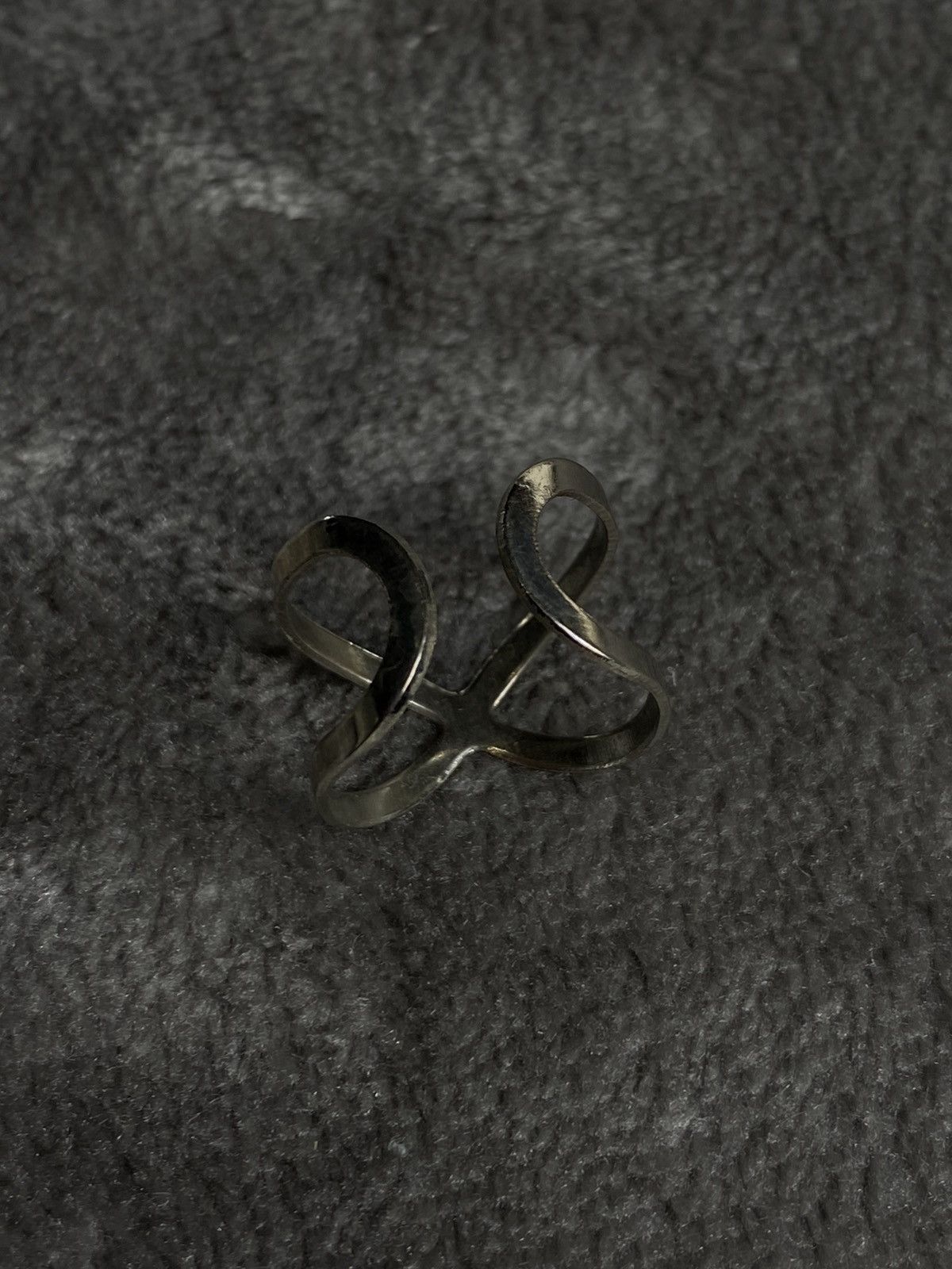 Hysteric Glamour Vintage Adjustable Leaf Ring in Silver Tone Size ONE SIZE - 4 Thumbnail