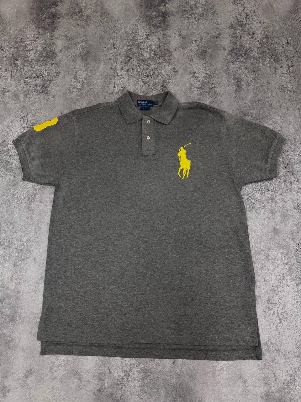 Polo Ralph Lauren Polo Ralph Lauren Men Cotton Polo Shirt Grey Size XXL Size US XXL / EU 58 / 5 - 1 Thumbnail