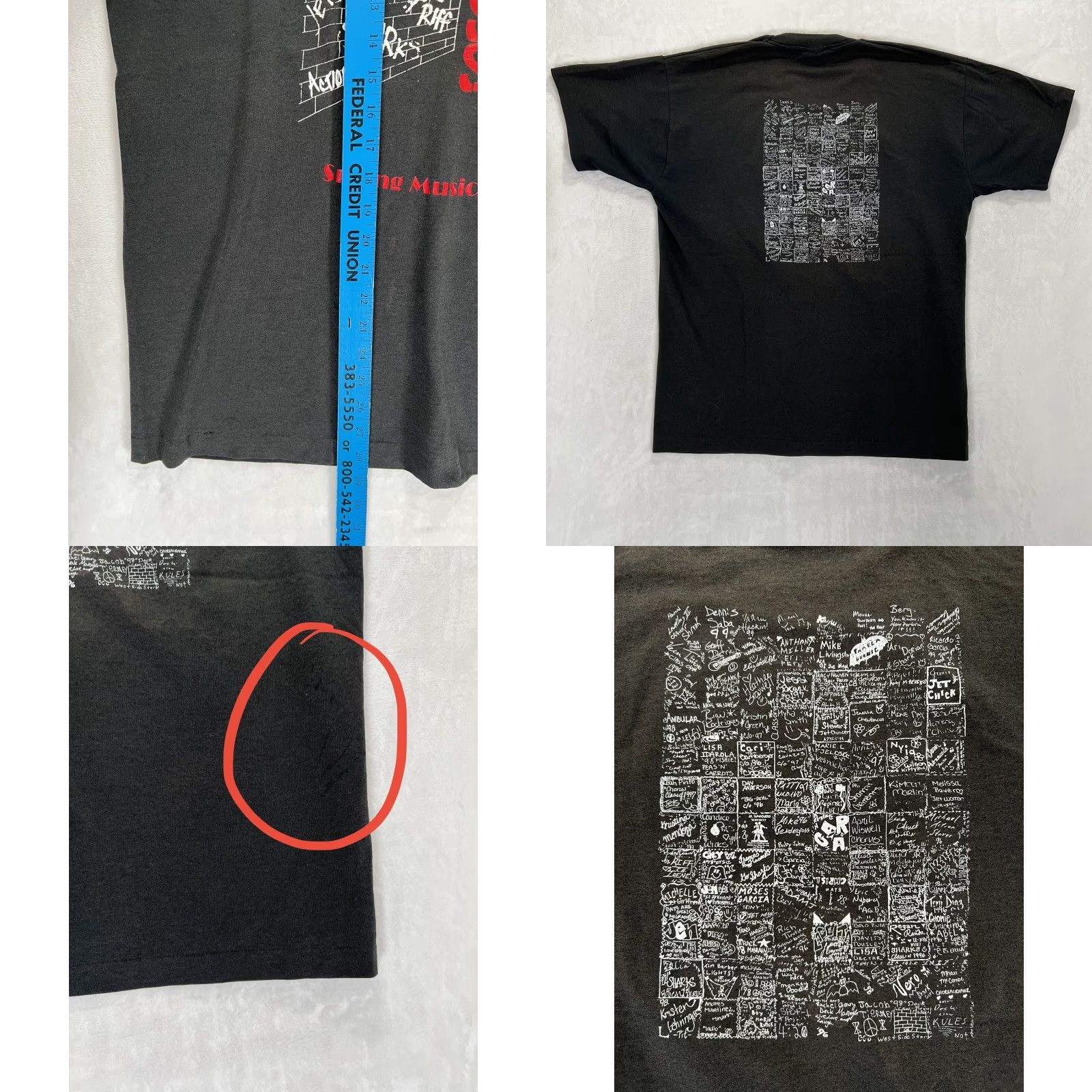 Fruit Of The Loom VINTAGE West Side Story Musical T-Shirt XL Black Men Short Sleeve 90s Theater 1996 Oak Grove High School Size US XL / EU 56 / 4 - 8 Thumbnail
