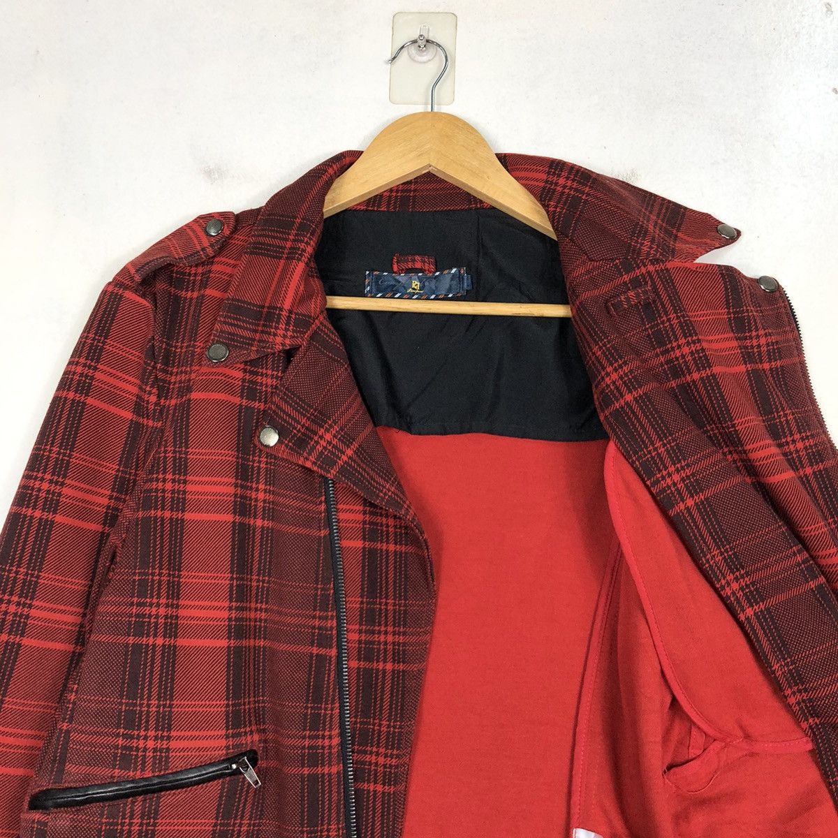 Japanese Brand ROCKSTAR DOUBLE COLLAR CHECKERED JACKET Size US M / EU 48-50 / 2 - 10 Thumbnail