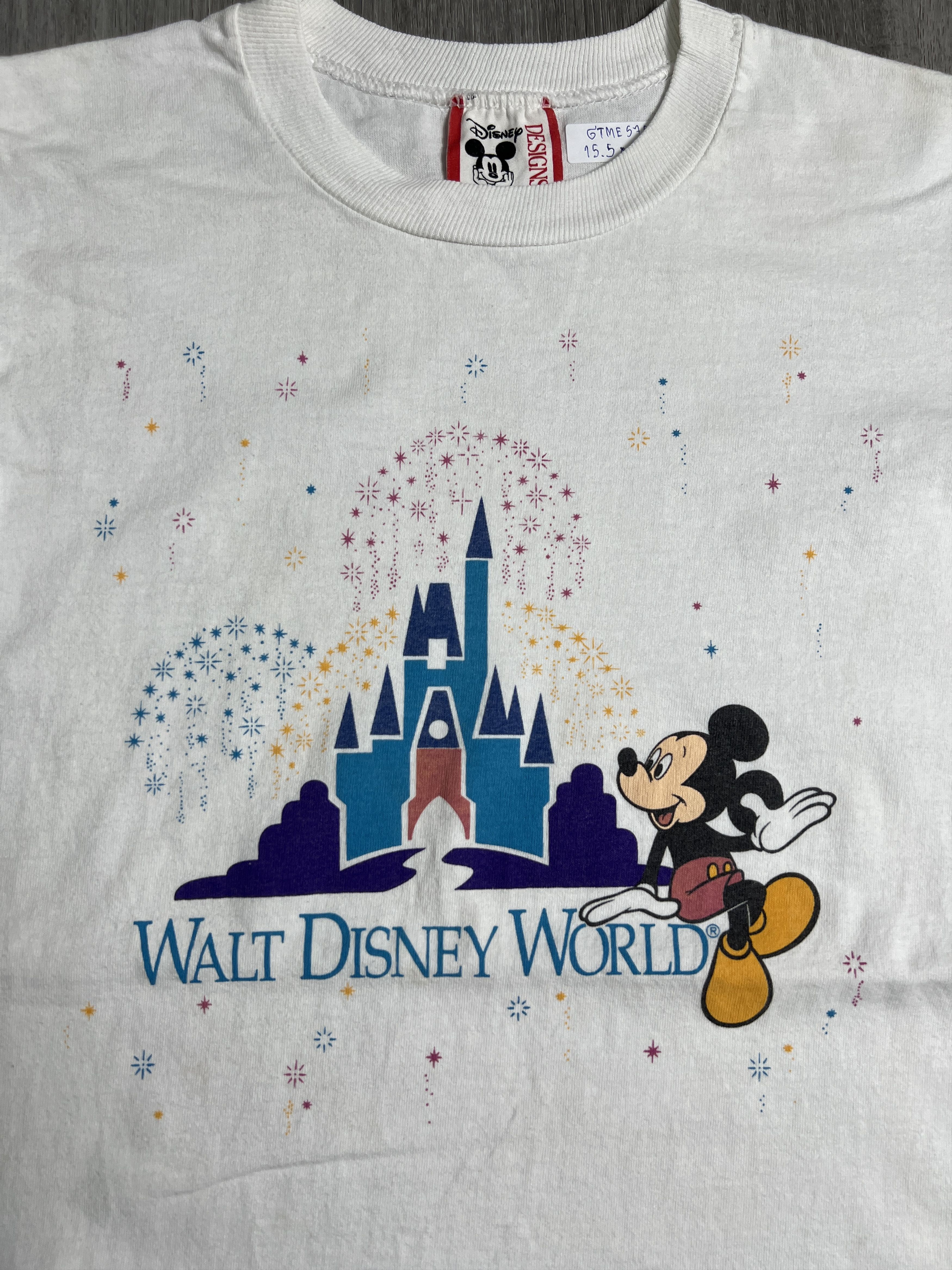 Disney × Vintage Vintage 90s Walt Disney World Graphic Tee (YL) GTME575 Size US XXS / EU 40 - 2 Thumbnail