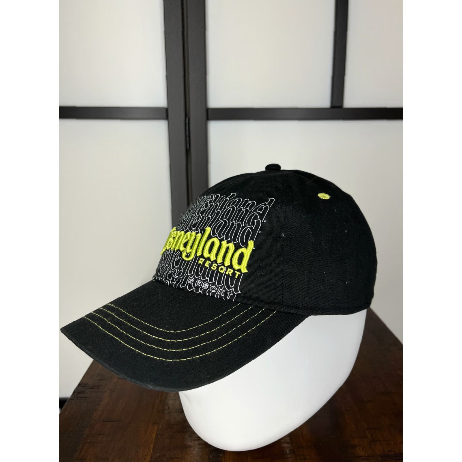 Disney Disney Hat Cap Strap Back One Size Black Cotton Mickey Logo Baseball Cap Mens Adults Adjustable Twill Color Black Disney Theme 100% Cotton Hat Cap Size ONE SIZE - 4 Thumbnail