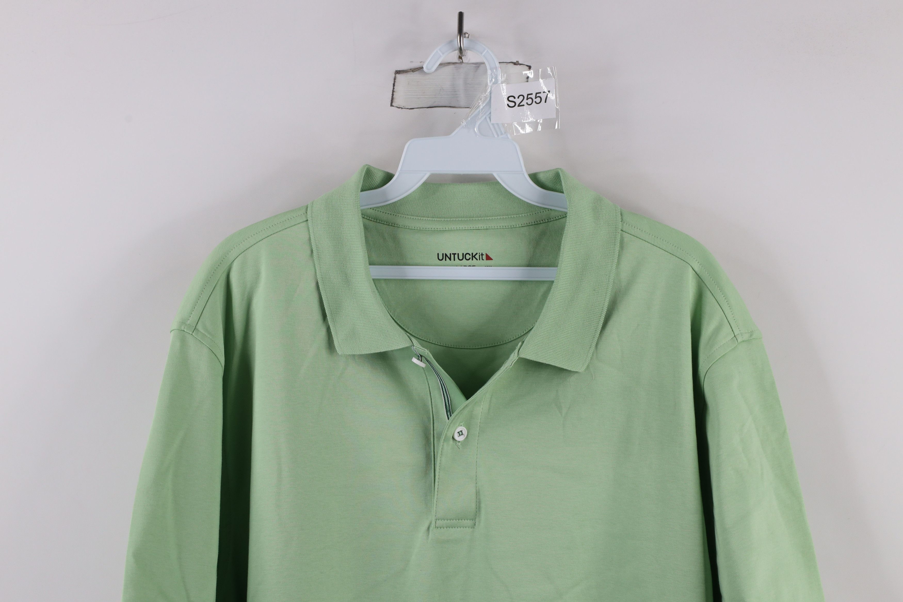 UNTUCKit × Vintage Untuckit Soft Touch Cotton Collared Golf Polo Shirt Green Size US L / EU 52-54 / 3 - 2 Thumbnail