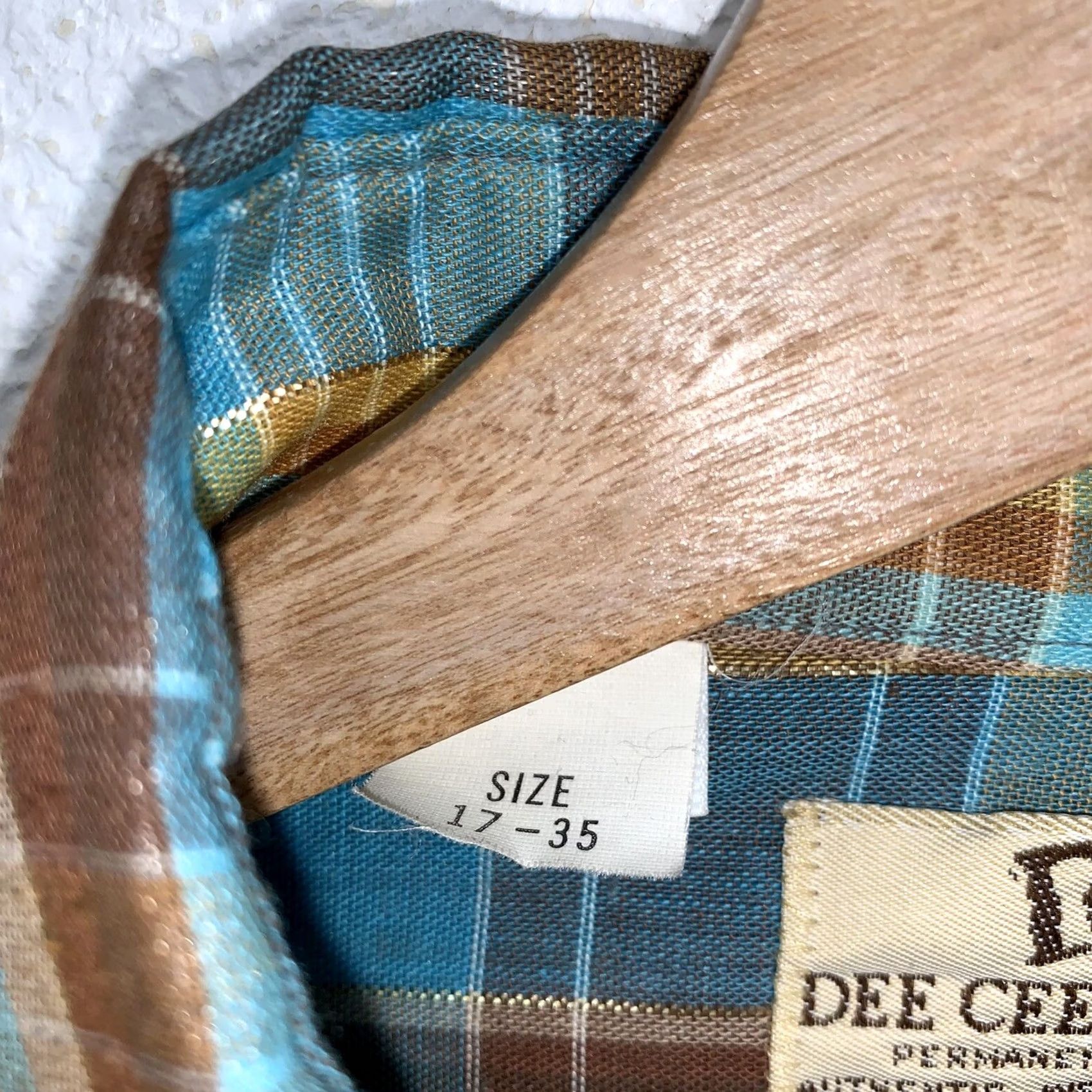 J Brand VINTAGE Dee Cee Brand Plaid Pearl Snap Button Up Blue Shirt XL Cowboy Western Workwear Mens Button Down Size US XL / EU 56 / 4 - 6 Thumbnail
