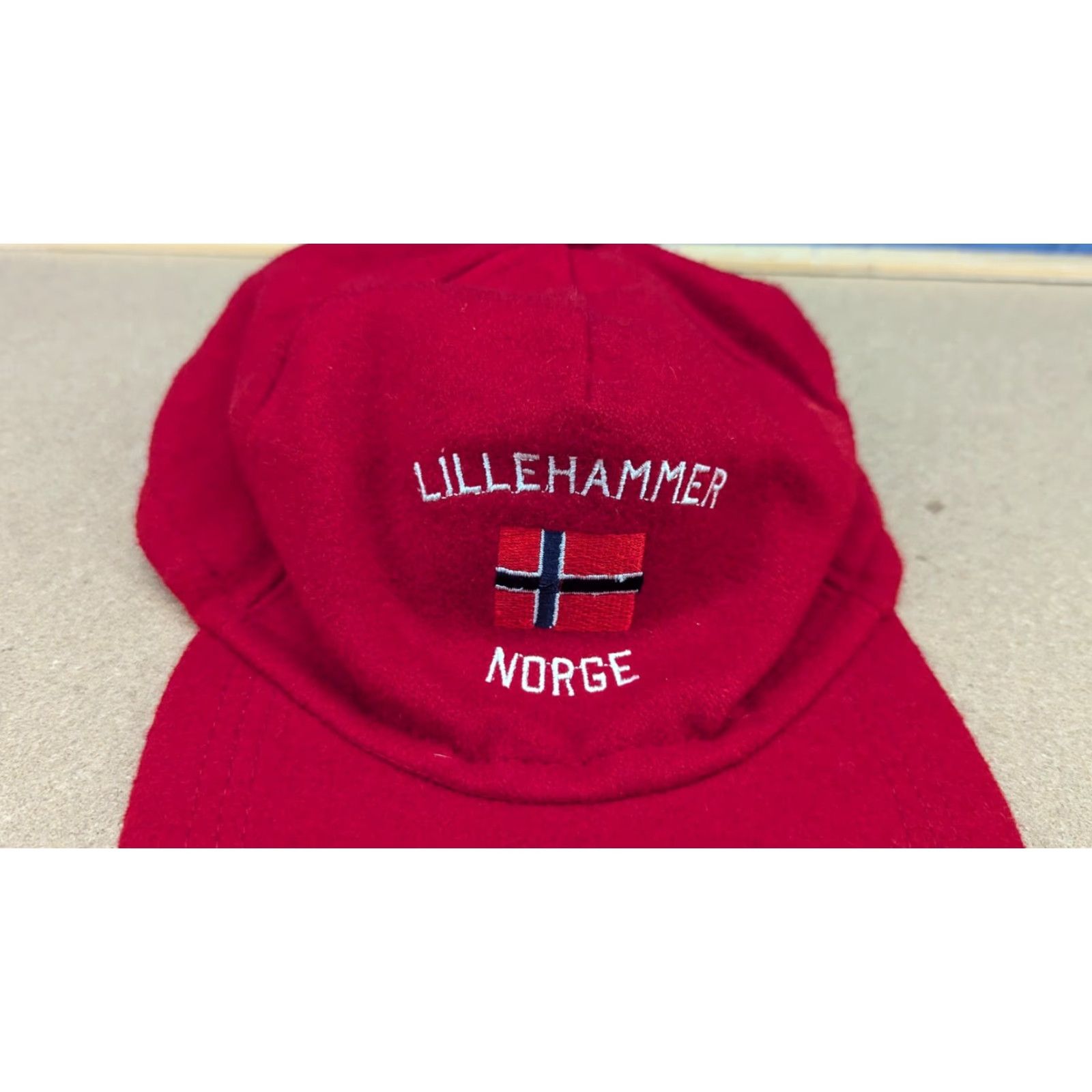 Vintage VINTAGE Lillehammer 1994 Olympics Fleece Cap Hat Wool Viscose Norway Red Cap L Unisex Adults Mens Women’s Size US L / EU 52-54 / 3 - 7 Thumbnail