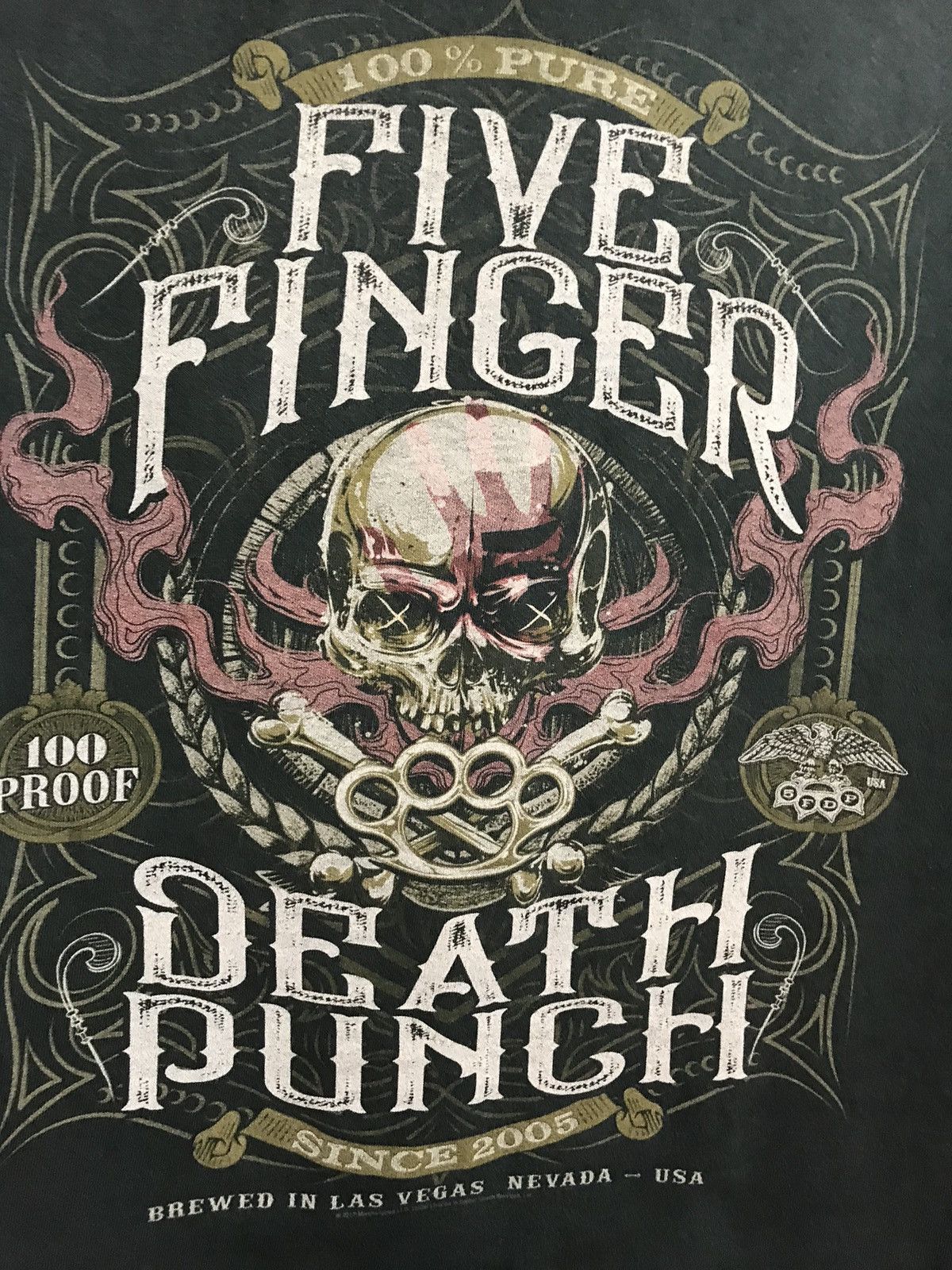 Band Tees × Vintage Vintage fife finger death punch band rock tee Size US M / EU 48-50 / 2 - 3 Thumbnail