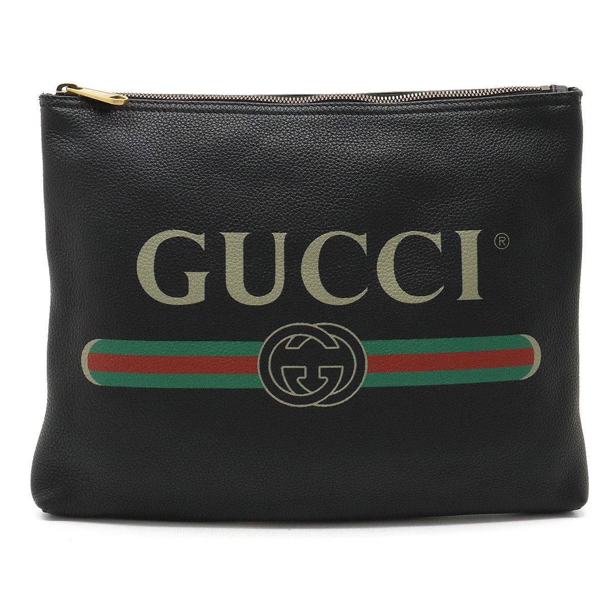Gucci Gucci Gucci Leather Print Medium Portfolio Clutch Bag 500981 Leather Other 500981 in Great Condition Size ONE SIZE - 1 Thumbnail