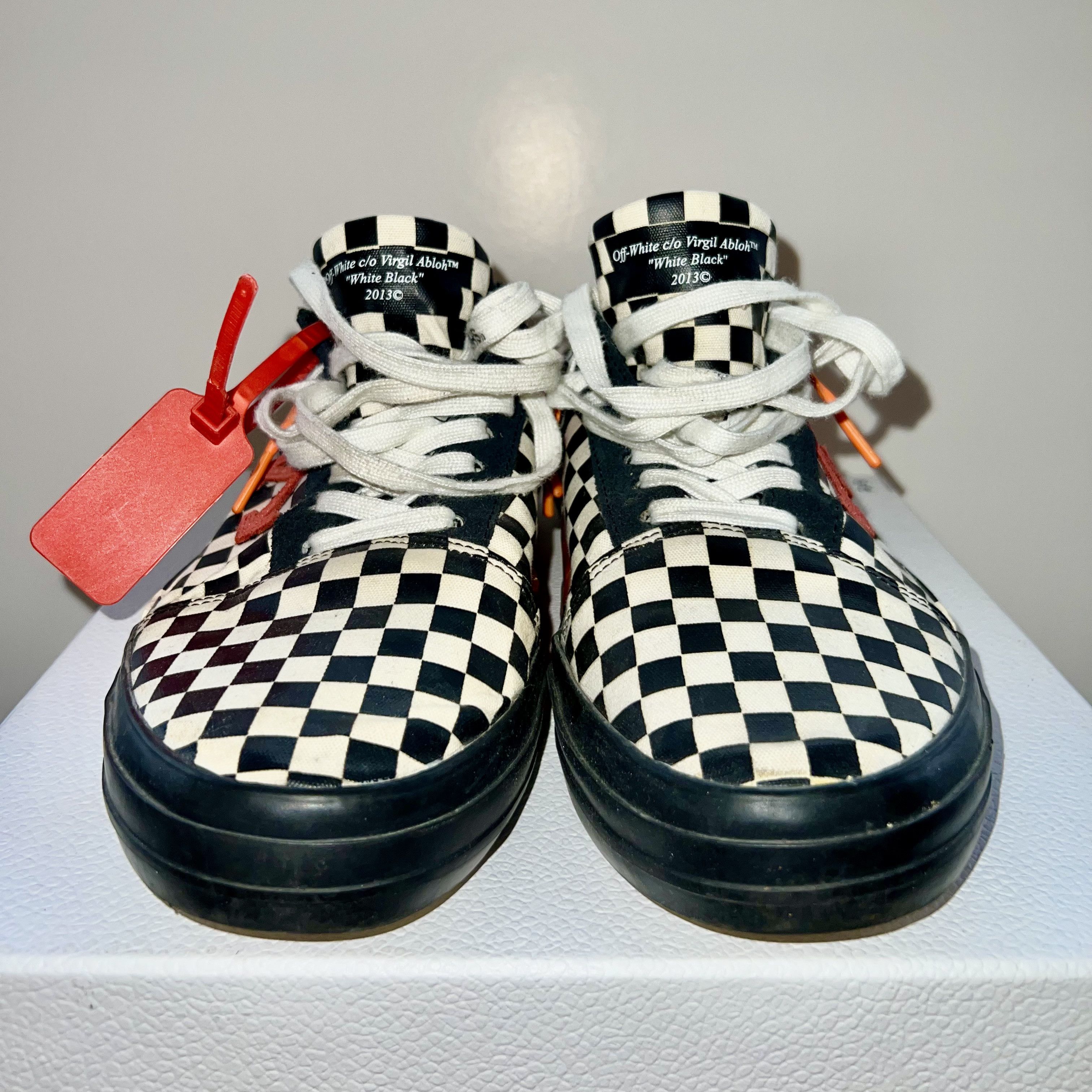 Off-White Off-White RARE Checkerboard Vulc Low Top Sneakers Size 44/11 Size US 11 / EU 44 - 3 Thumbnail
