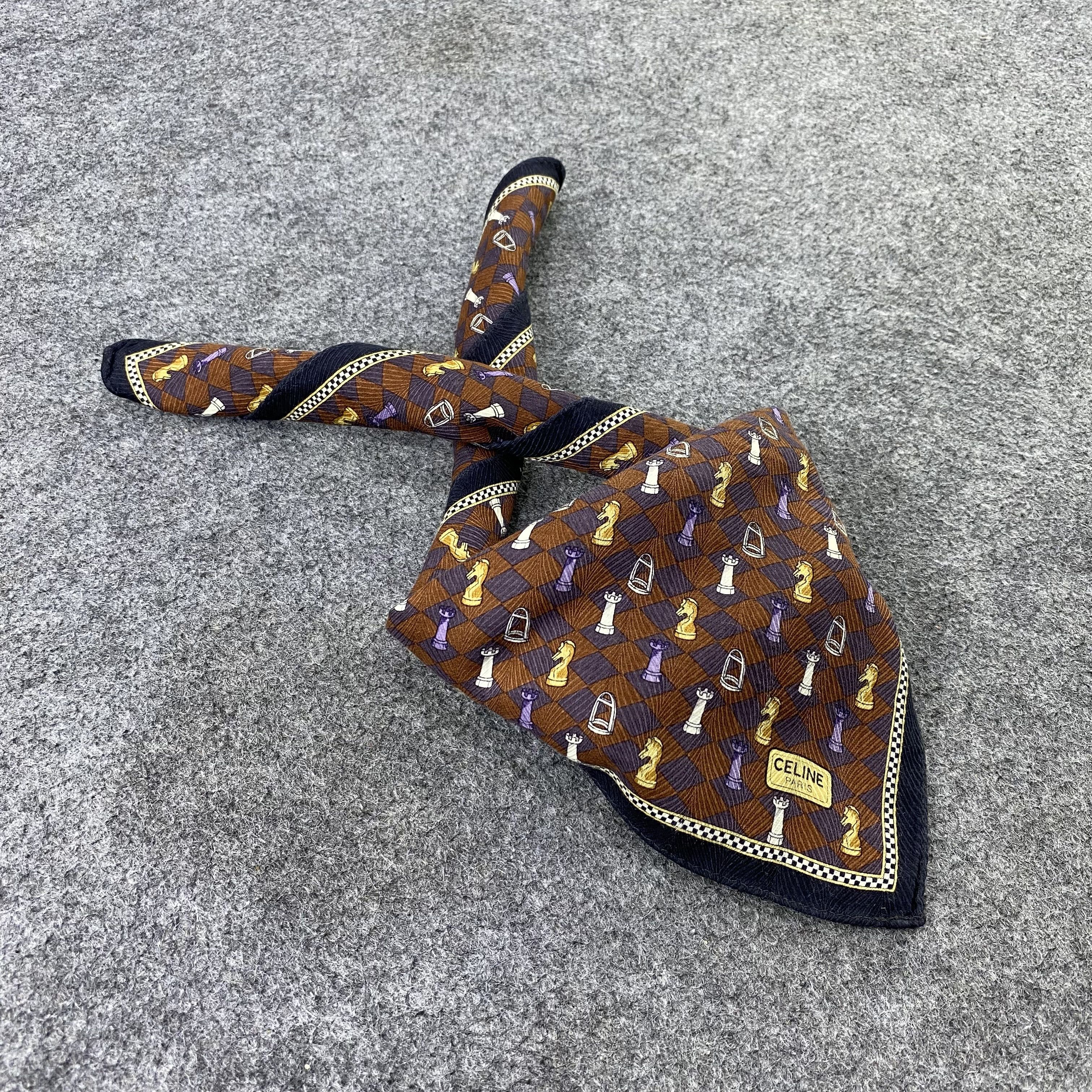 Celine × Vintage Celine Handkerchief / Bandana / Neckerchief /Headscarf-B1140 Size ONE SIZE - 1 Thumbnail
