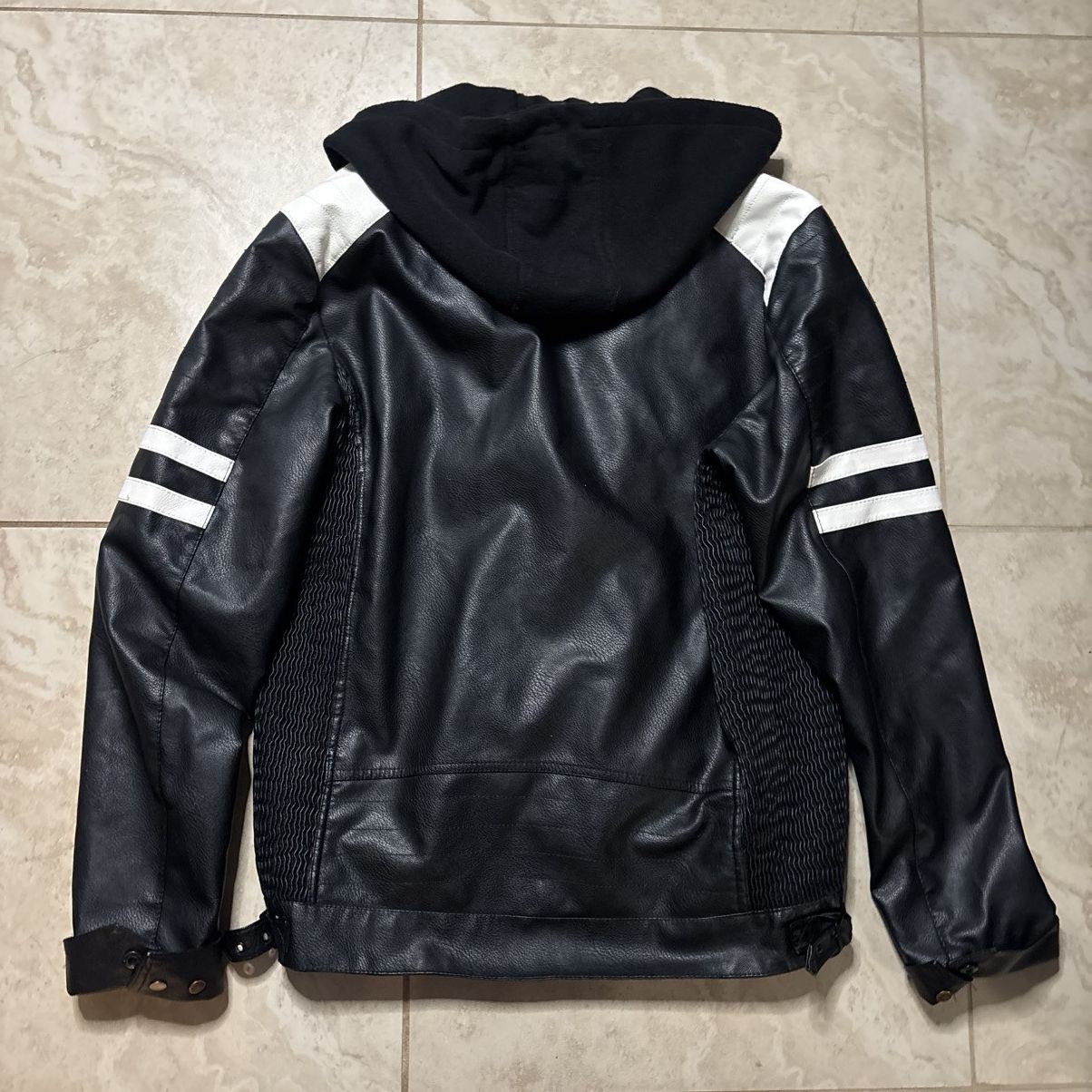 Other 2000s G-Fried Denim moto hooded euro leather jacket medium Size US M / EU 48-50 / 2 - 8 Thumbnail