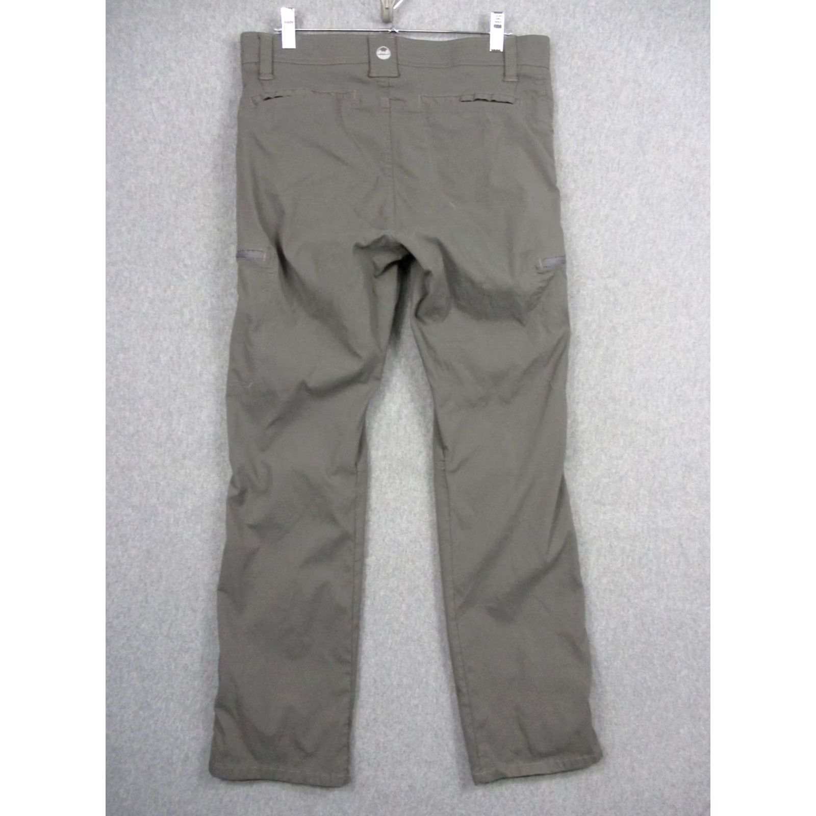 Vintage Pants Mens 34x31 Gray Cargo Nylon Stretch Hiking Outdoor Zip Pockets Travel Size US 34 / EU 50 - 3 Thumbnail