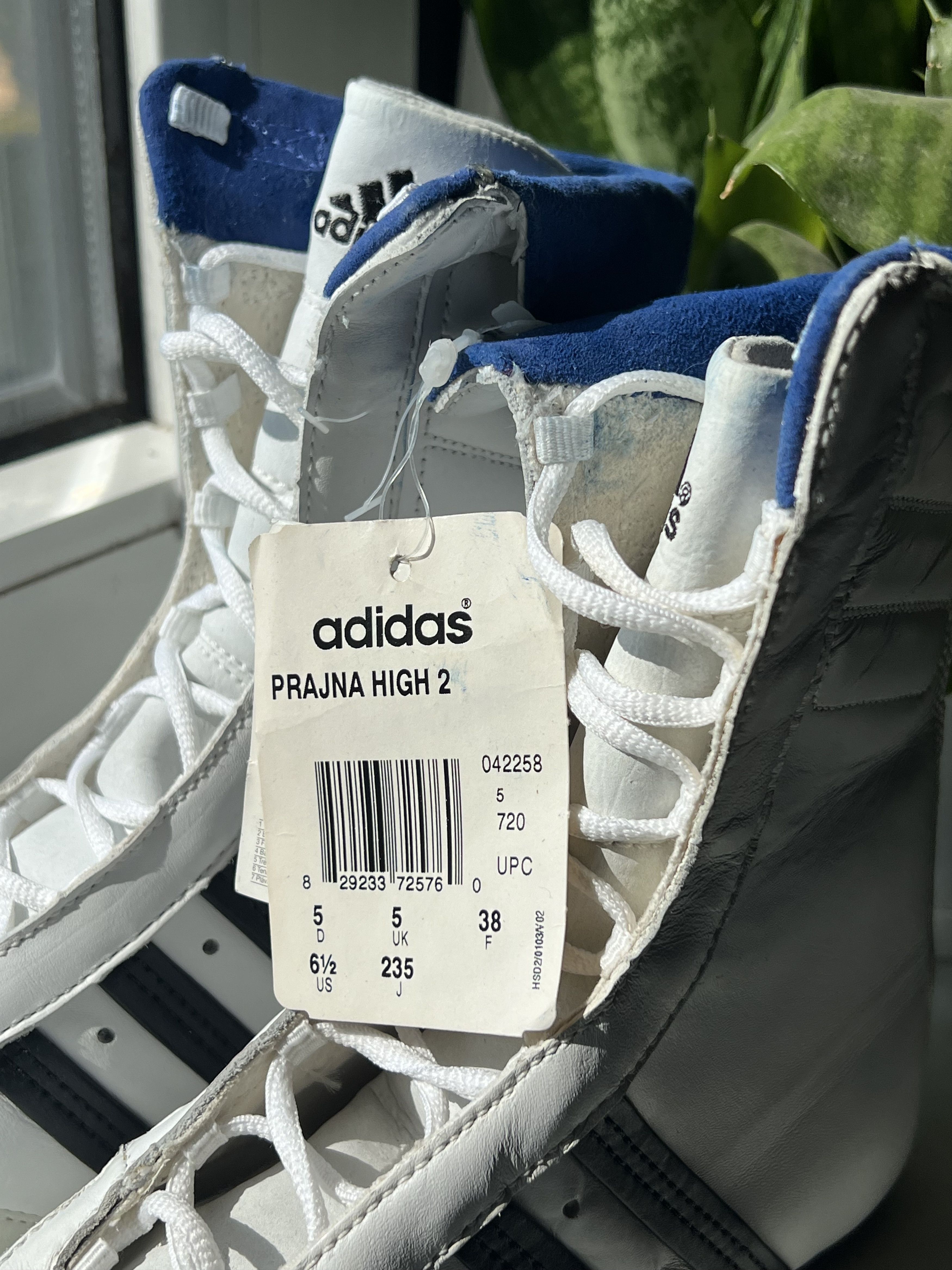 Adidas Adidas Prajna High 2 Rare White/Black/Blue Size US 7 / IT 37 - 4 Thumbnail