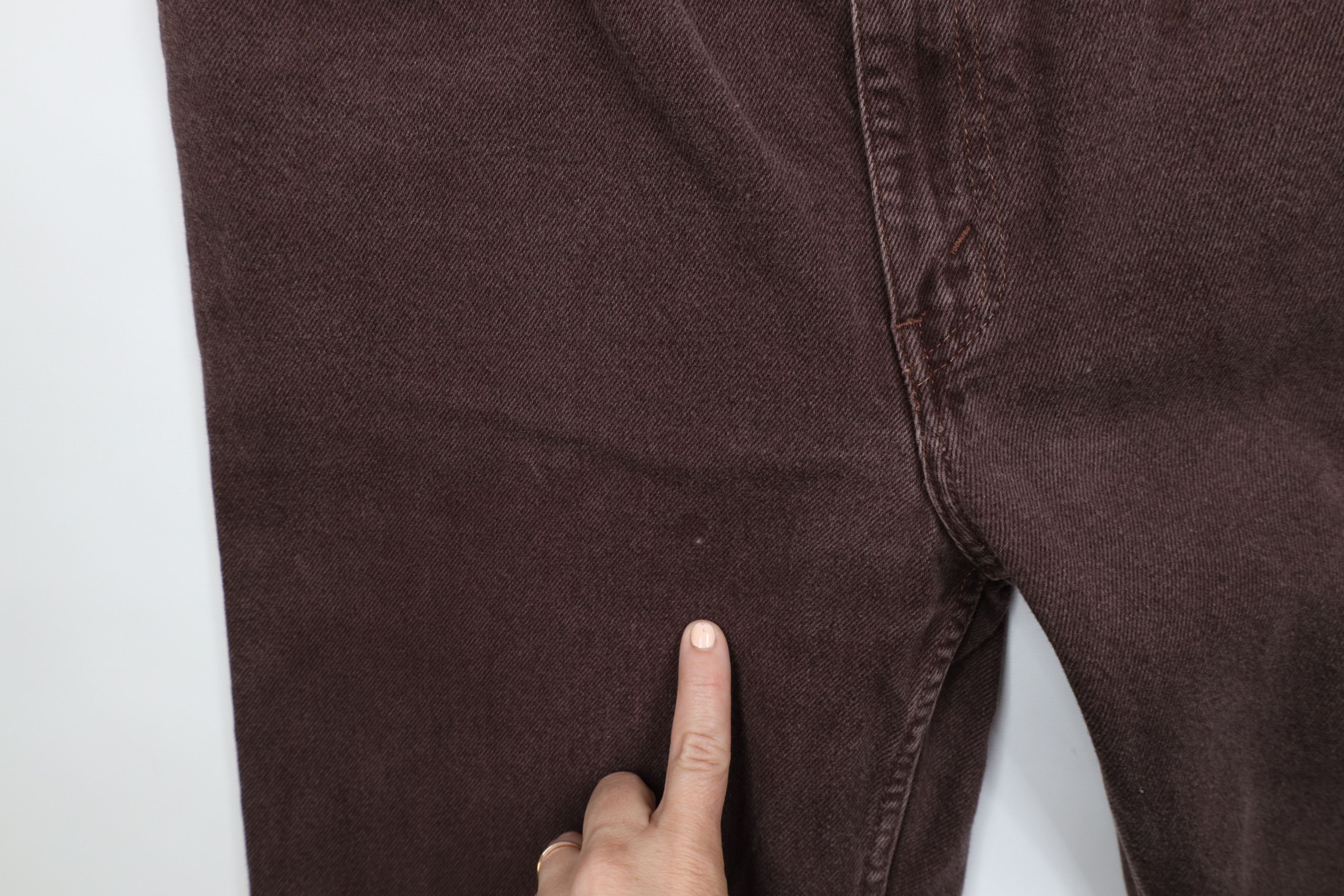 Vintage Vintage 90s Streetwear Straight Leg Denim Jeans Brown Cotton Size US 32 / EU 48 - 6 Thumbnail
