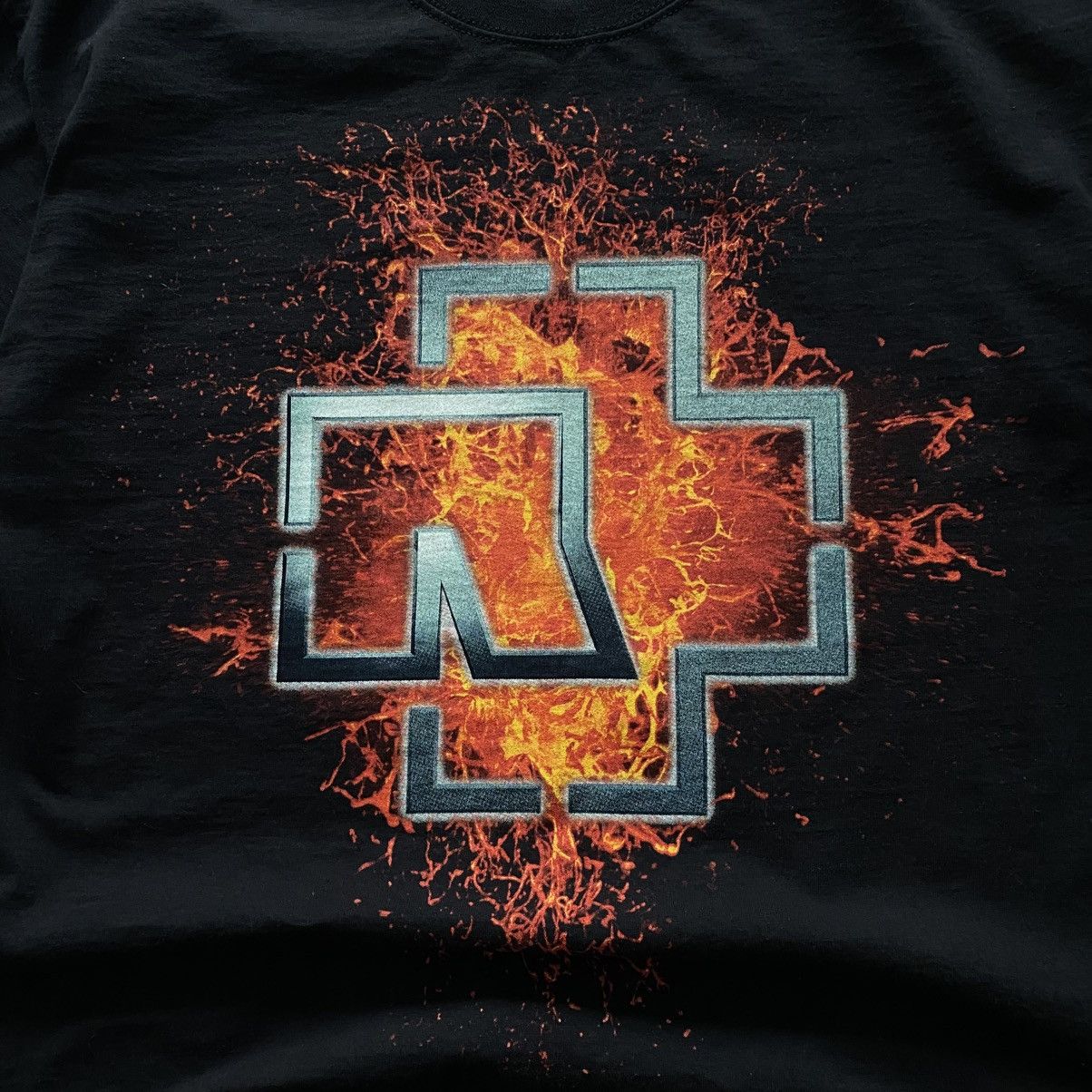 Band Tees × Vintage Vintage Rammstein Double Side Big Logo Band T Shirt Size US L / EU 52-54 / 3 - 2 Thumbnail