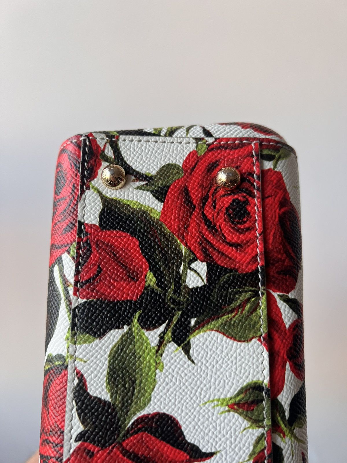 Dolce & Gabbana Dolce & Gabbana Sicily Bag (Rose Print) Size ONE SIZE - 9 Thumbnail