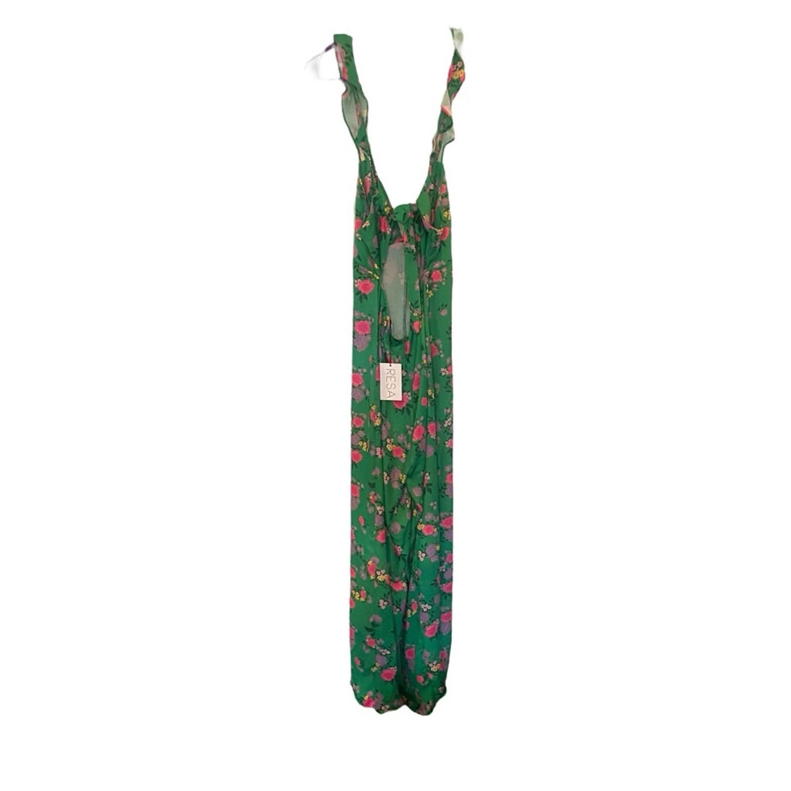 REVOLVE RESA Jilly Jumpsuit in Green Floral S Size 26" / US 2 / IT 38 - 4 Thumbnail