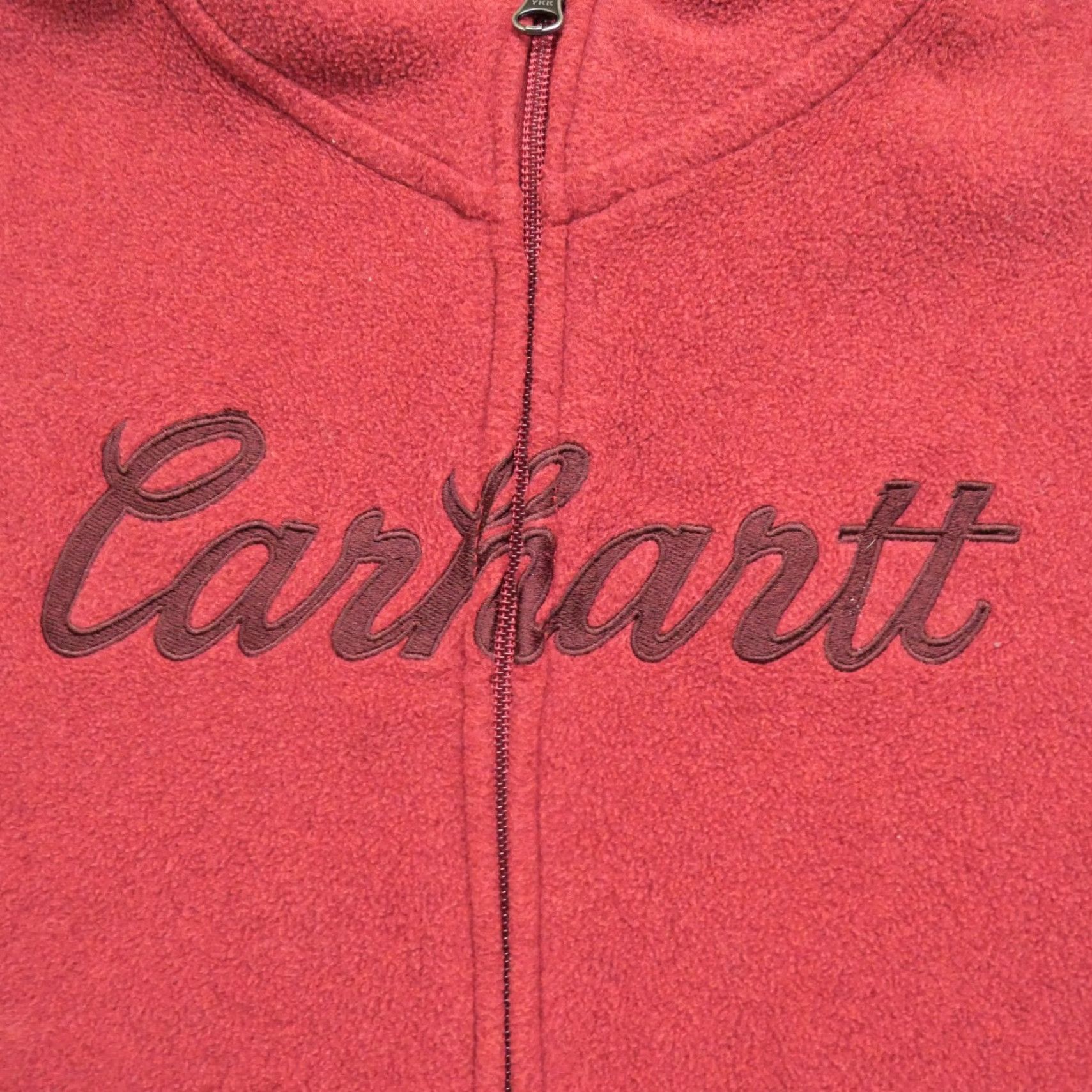 Carhartt VINTAGE Carhartt Vest Womens L Red Fleece Outdoors Casual Zip Sleeveless Size L / US 10 / IT 46 - 2 Thumbnail