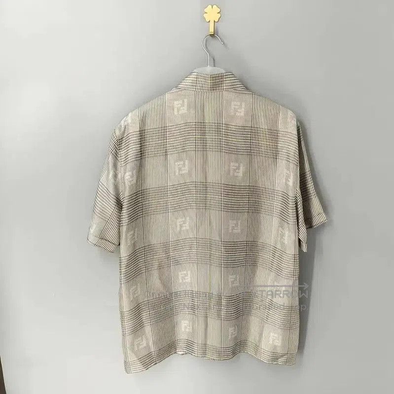 Fendi Fendi Gray Short Sleeve Men's Shirt . Size US L / EU 52-54 / 3 - 2 Thumbnail