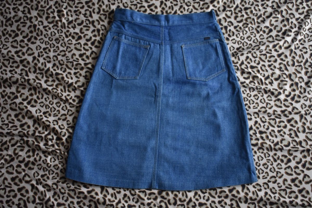 Other Vintage Jeans Midi Button Up Skirt Size 28" / US 6 / IT 42 - 5 Thumbnail
