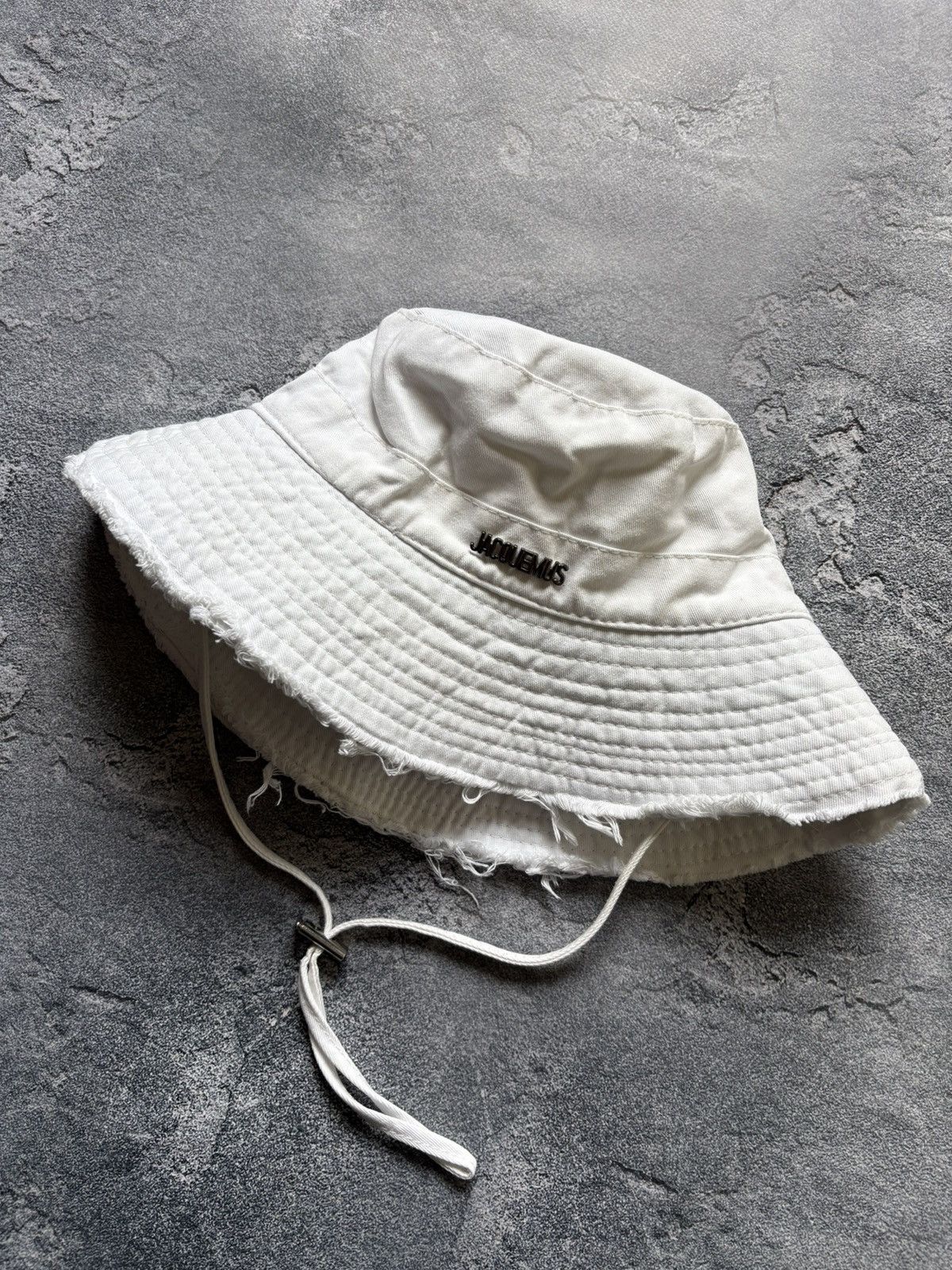 Jacquemus Jacquemus Le Bob Artichaut Luxury White Bucket Hat OS Size ONE SIZE - 3 Thumbnail