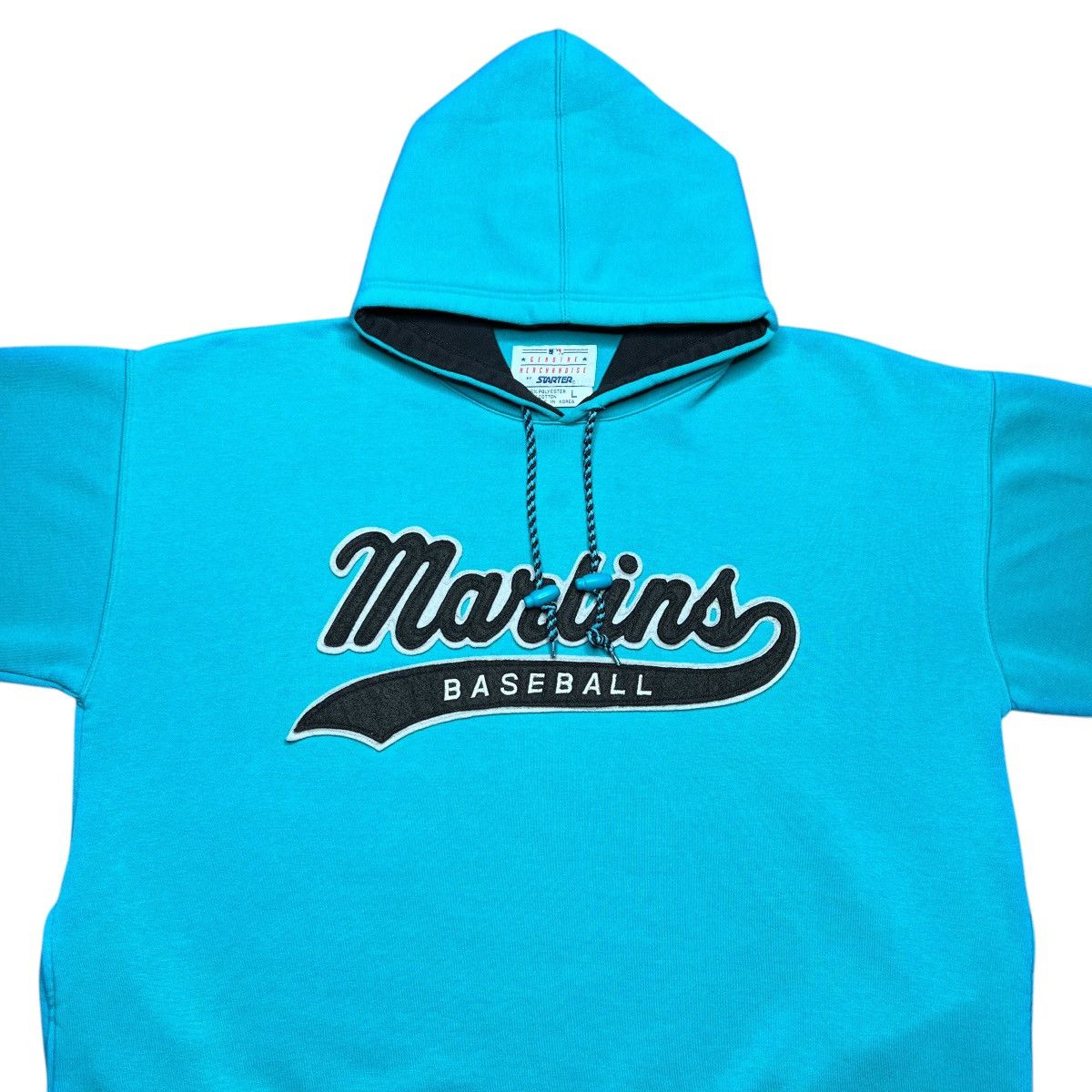 Starter Vintage 1990s MLB Florida Marlins Starter Tailsweep Hoodie Size US L / EU 52-54 / 3 - 4 Thumbnail