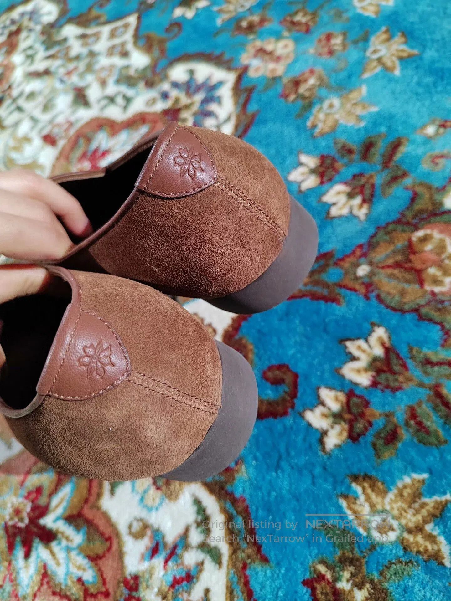Loro Piana Italian Handmade Embroidered Mule Shoes. Size US 8 / IT 38 - 4 Thumbnail