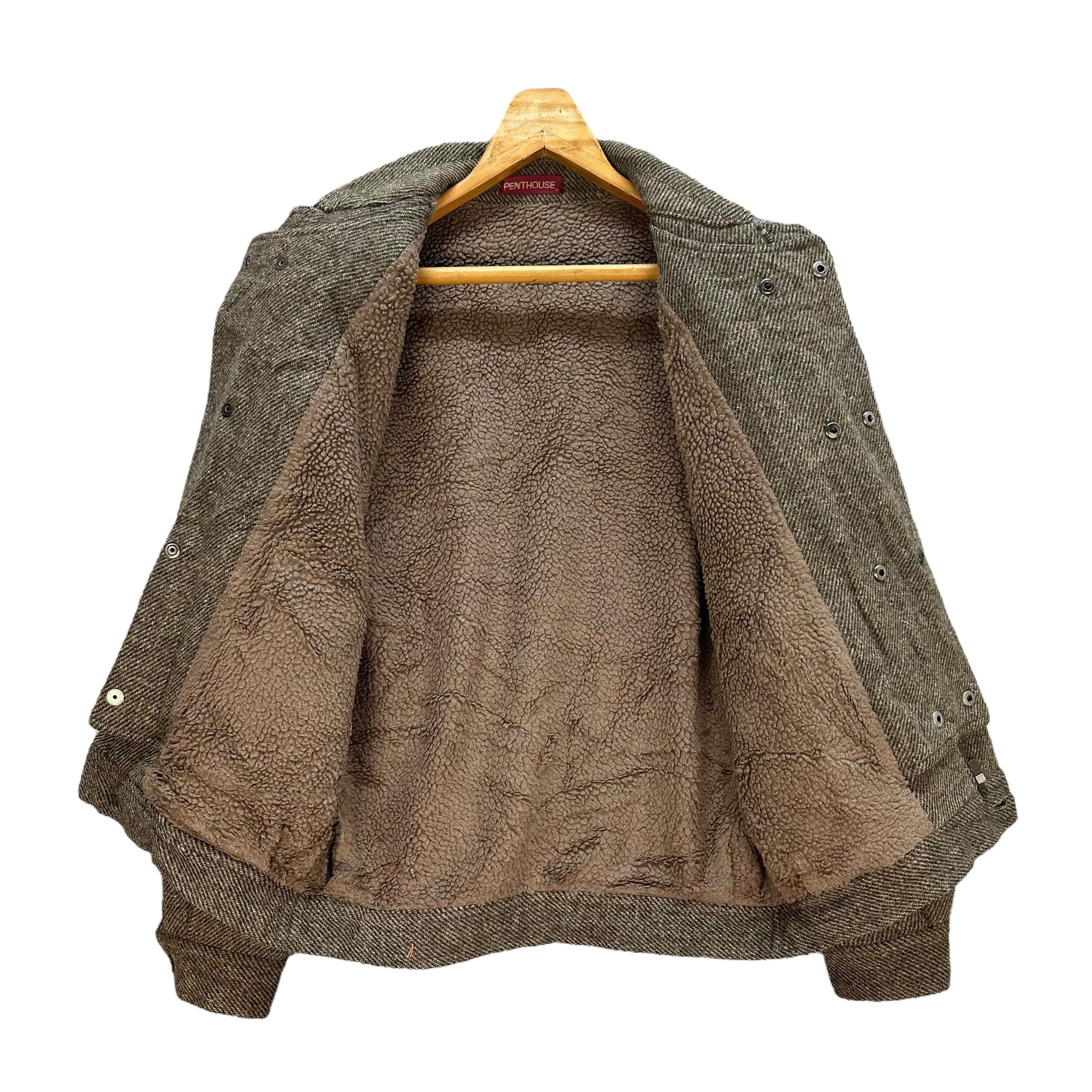 Vintage PENTHOUSE WOOL SHERPA COLLAR JACKET #A14-0356 Size US M / EU 48-50 / 2 - 9 Thumbnail