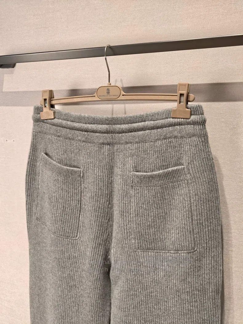 Brunello Cucinelli Brunello Cucinelli size XL Cashmere drawstring sport pants Size US 31 - 7 Thumbnail