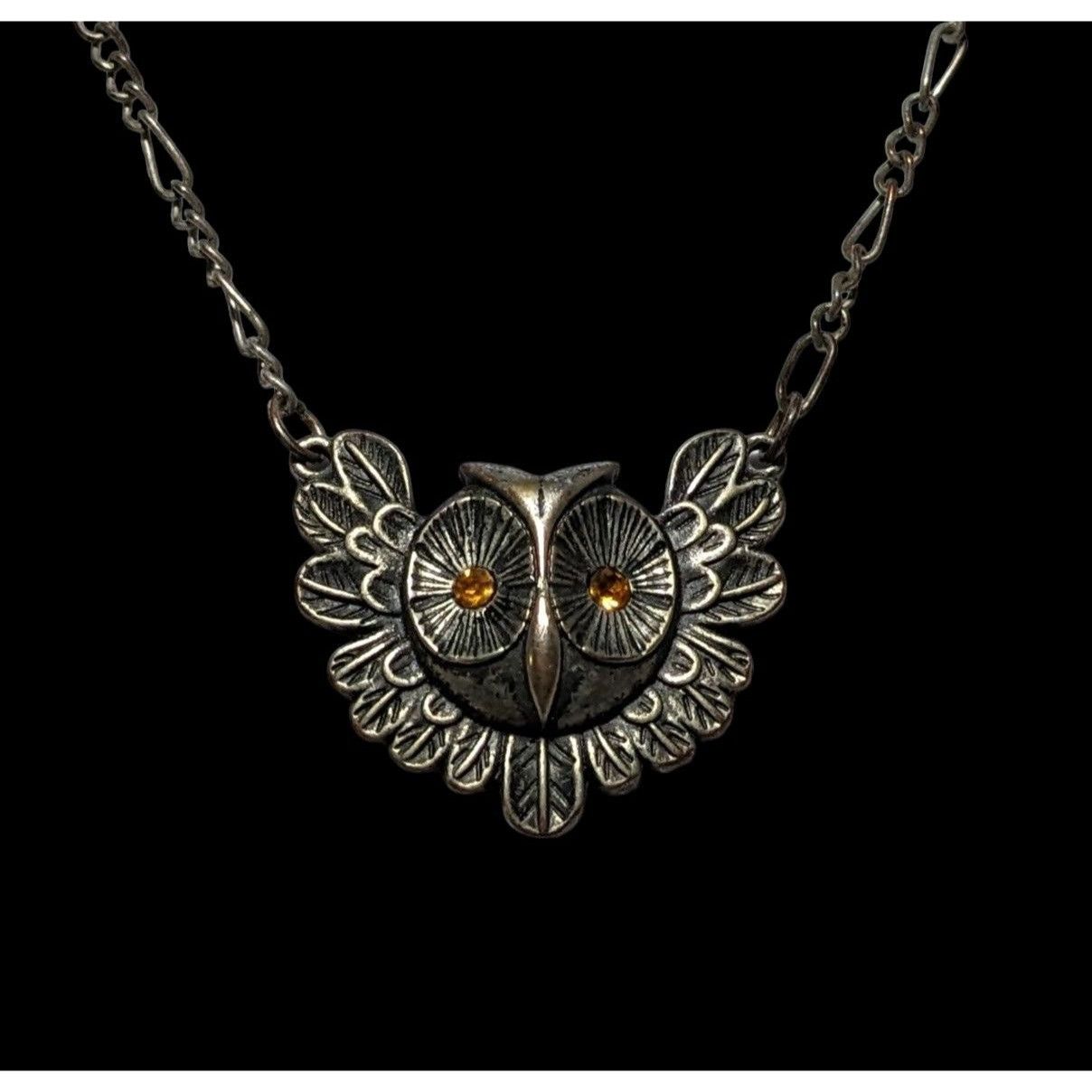 Other Steampunk Golden Eye Owl Necklace Size ONE SIZE - 2 Thumbnail