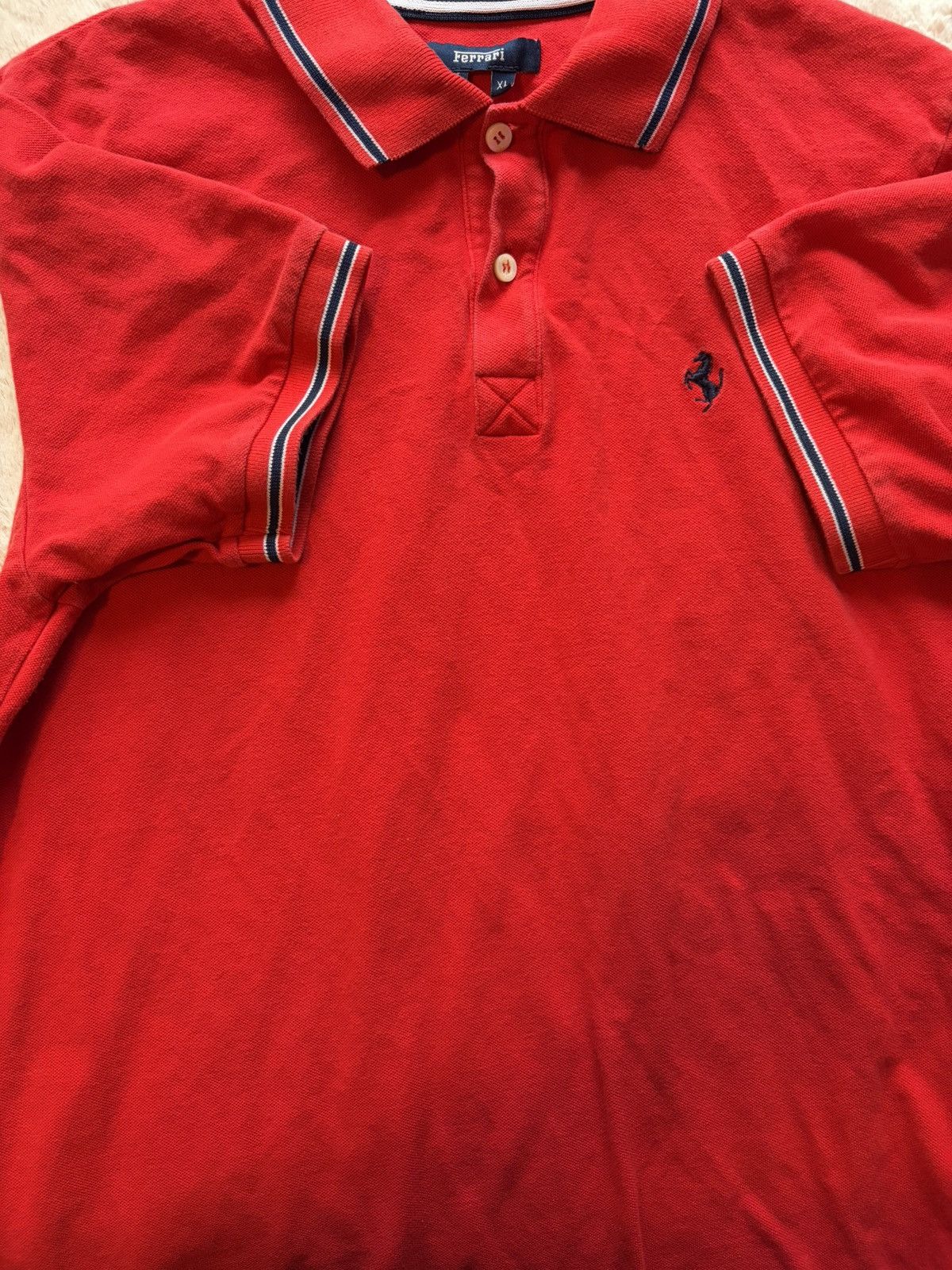 Ferrari Official vintage Ferrari red polo shirt Size US M / EU 48-50 / 2 - 4 Thumbnail