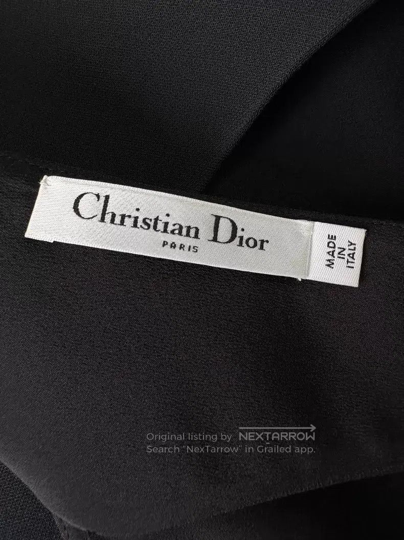Dior Dior Black V-neck strap dress Size XXS / US 00 / IT 34 - 4 Thumbnail