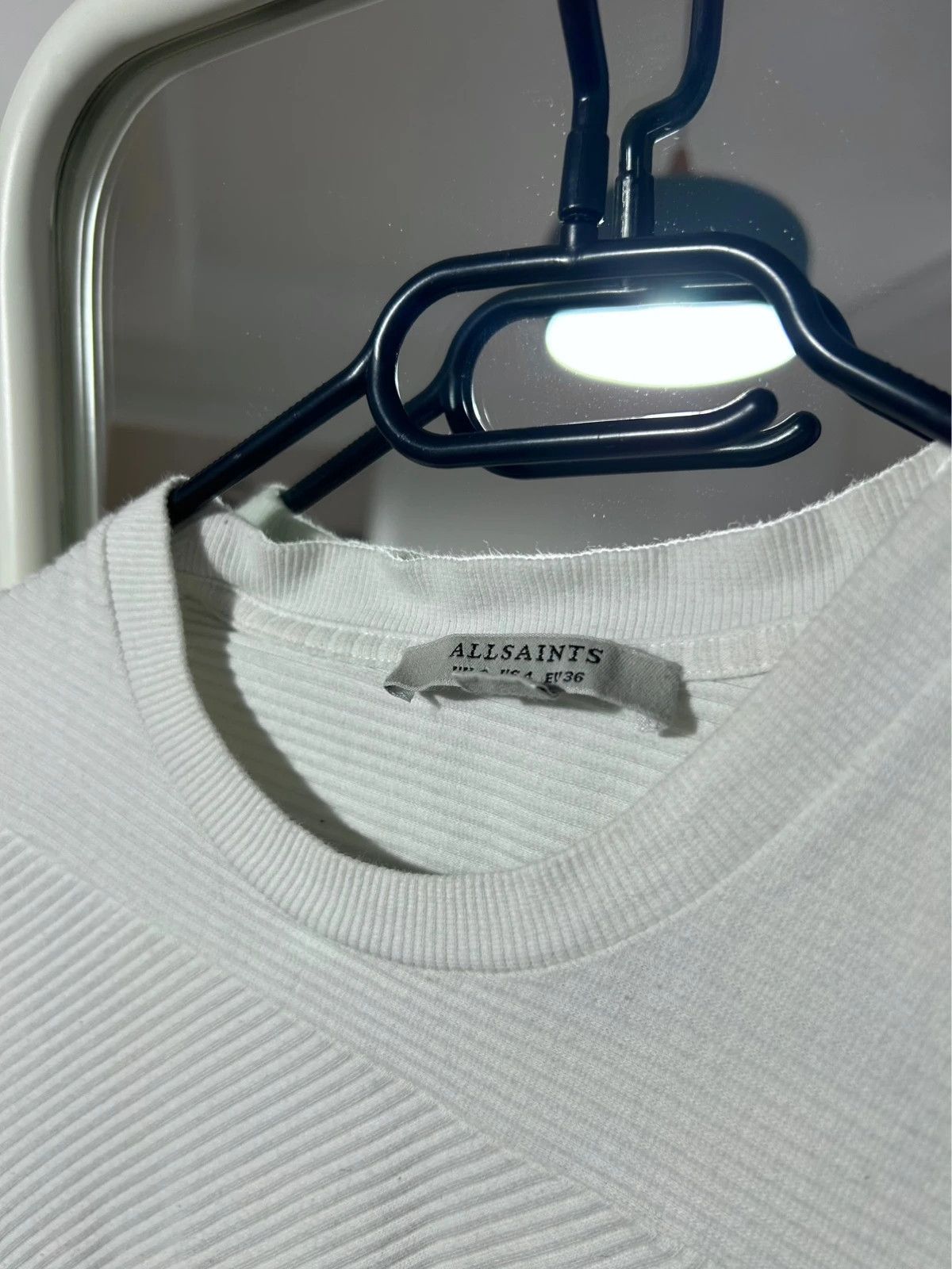 Allsaints All Saints White Longsleeve Top Size XS / US 0-2 / IT 36-38 - 3 Thumbnail