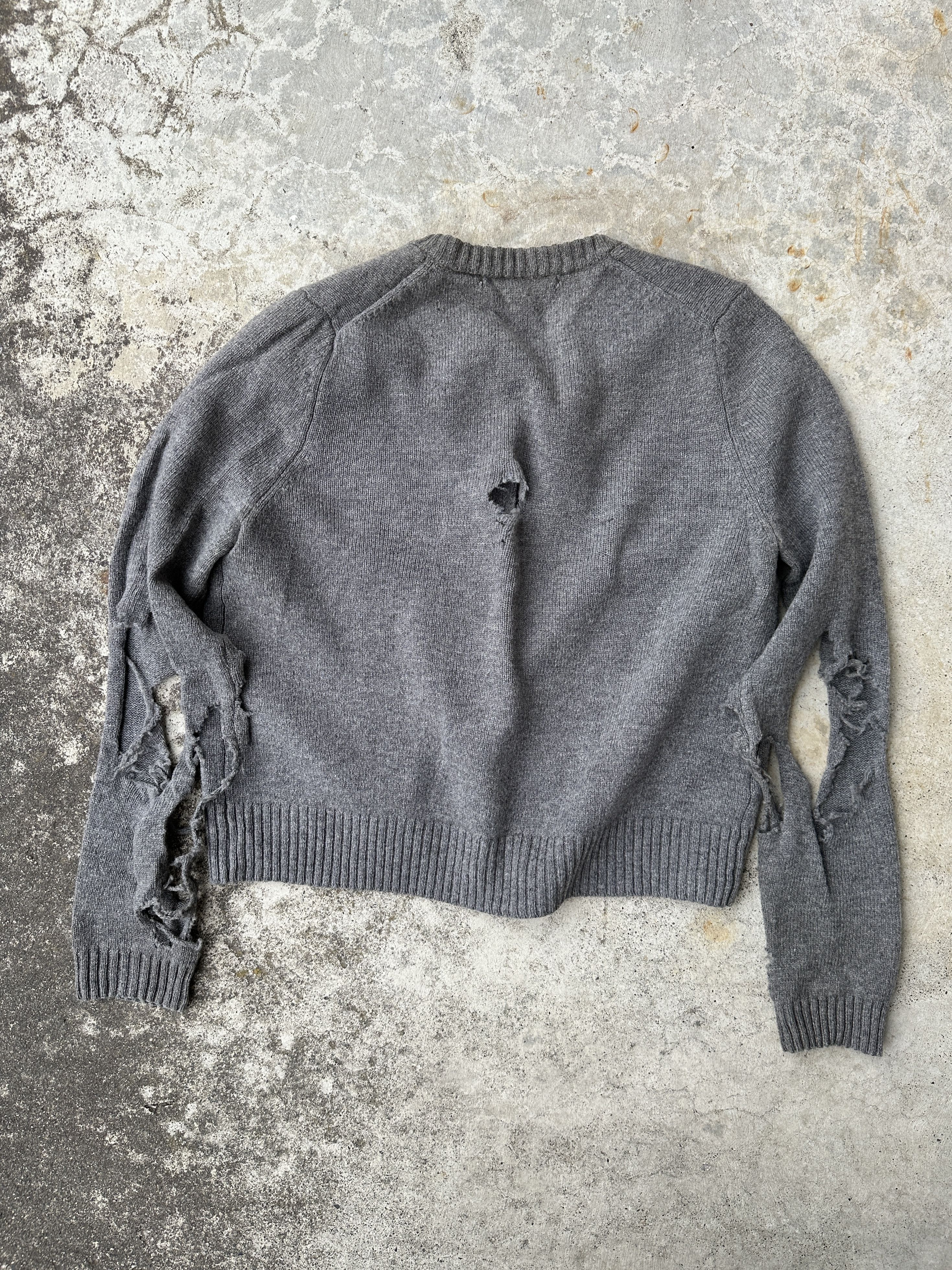 Vintage Distressed trashed wool mohair cardigan Size US S / EU 44-46 / 1 - 2 Thumbnail