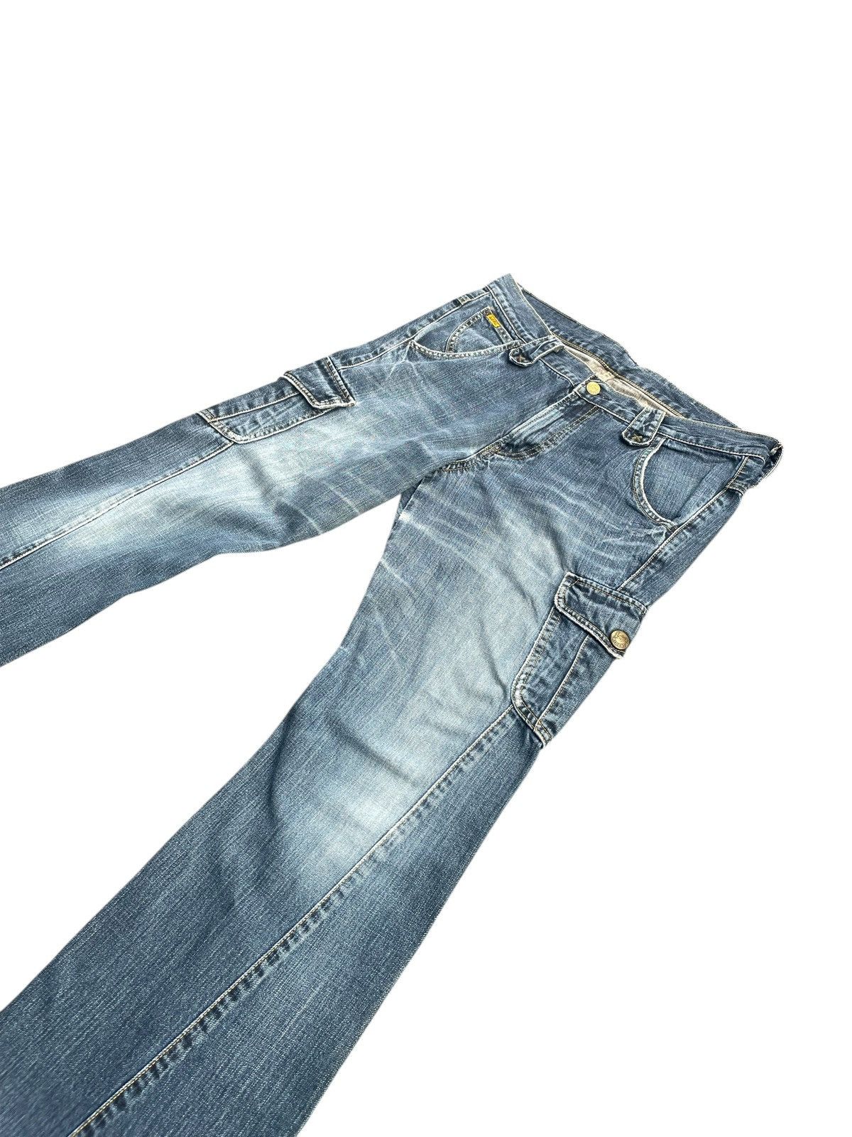 Lee Lee Riders Flare Side Pocket Denim Size US 35 - 2 Thumbnail
