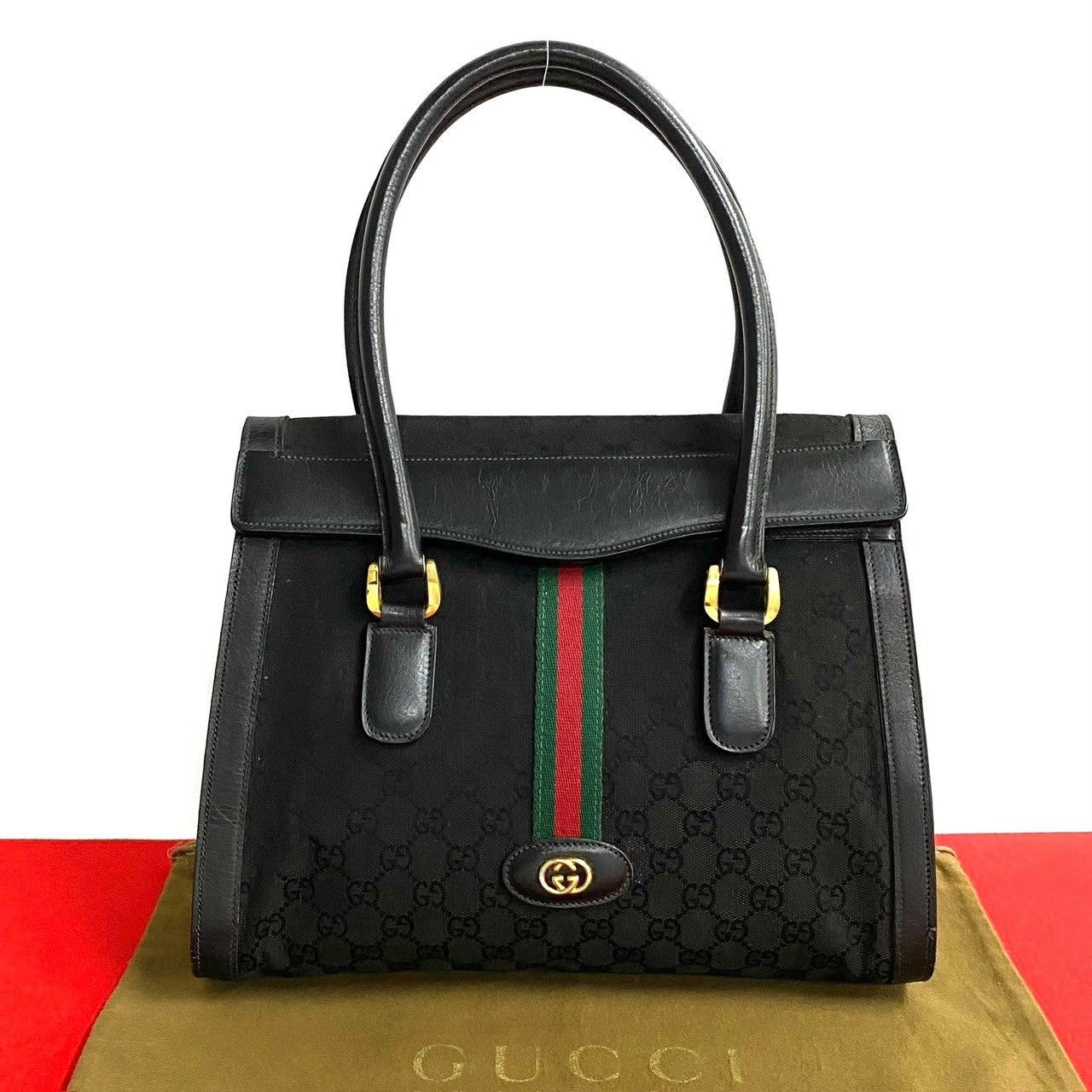 Gucci Gucci Handbag Black Leather Size ONE SIZE - 1 Thumbnail