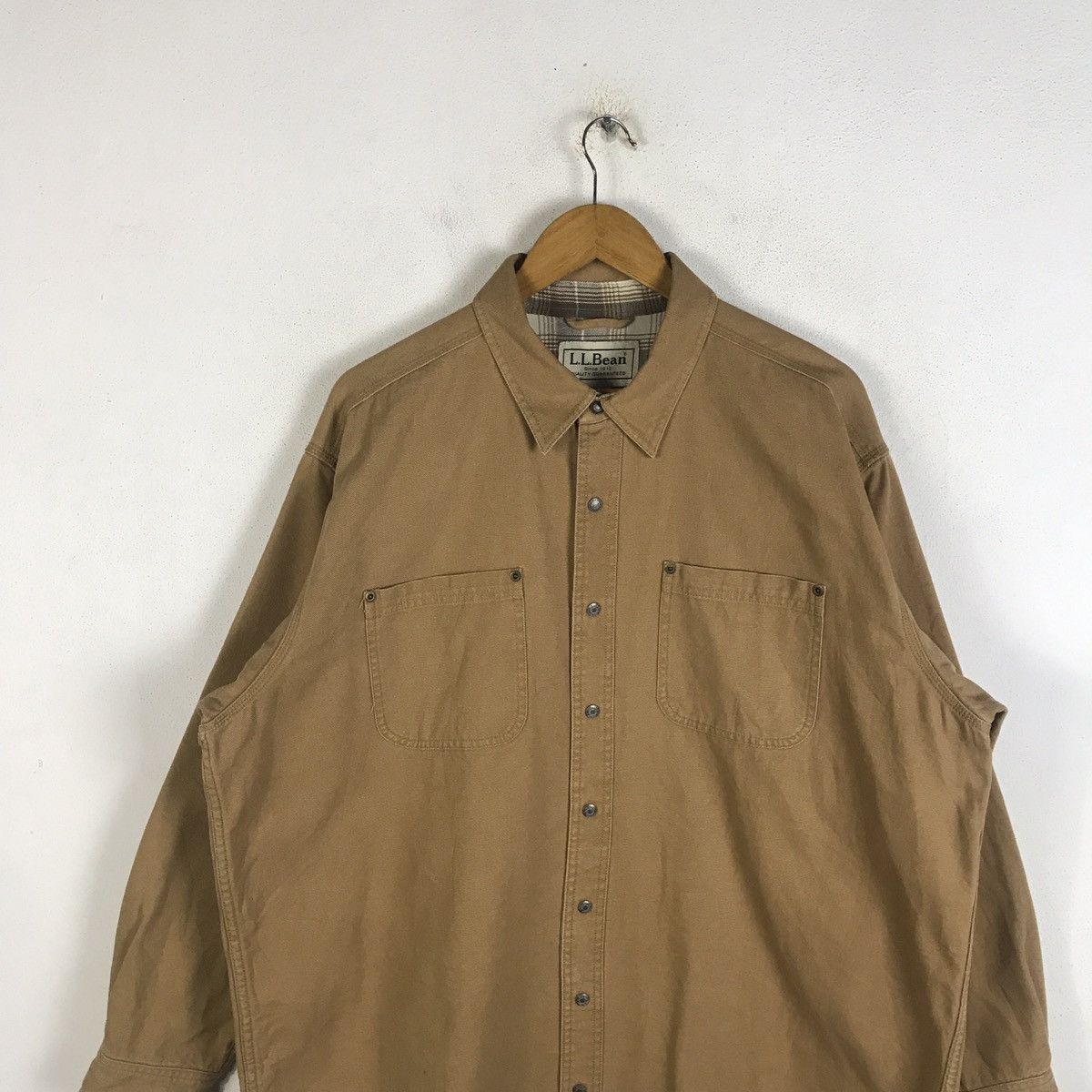 L.L. Bean × Vintage 🔥Rare🔥Vintage L.L. Bean Duck Canvas Chore Shirt Size US XL / EU 56 / 4 - 5 Thumbnail