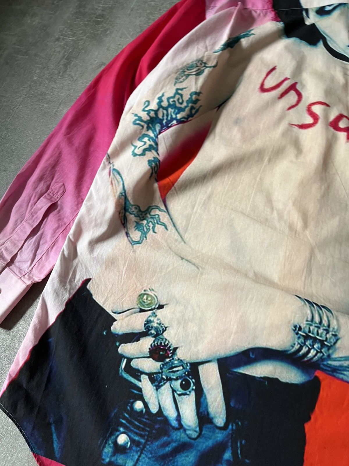 Vetements Vetements A/W 2018 Marilyn Manson button up shirt pink Size US L / EU 52-54 / 3 - 7 Thumbnail