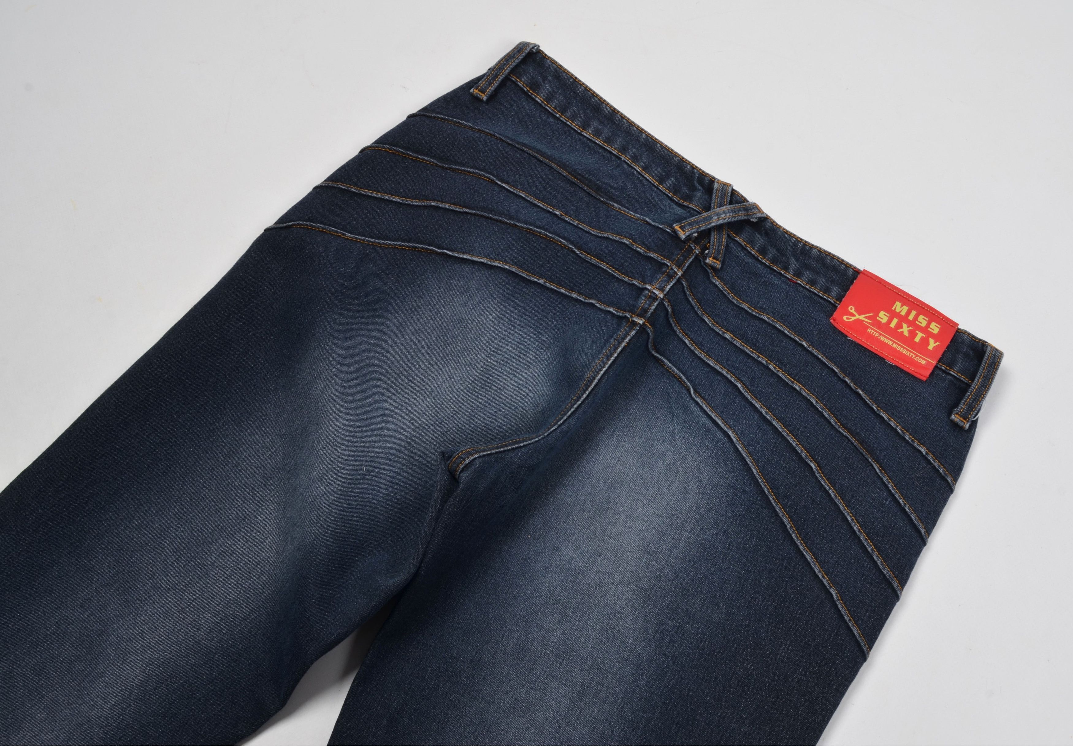 Miss Sixty × Vintage Miss Sixty Y2K Bootcut Flared Dark-Wash Denim Jeans Size 32" / US 10 / IT 46 - 7 Thumbnail