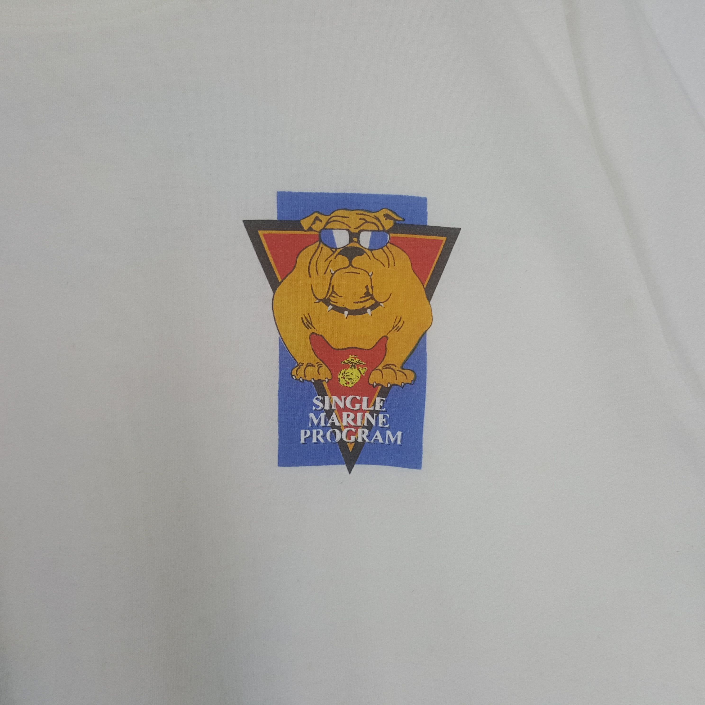 Vintage Vintage Single Marine Program American Army Promo Tshirt Size US XL / EU 56 / 4 - 4 Thumbnail
