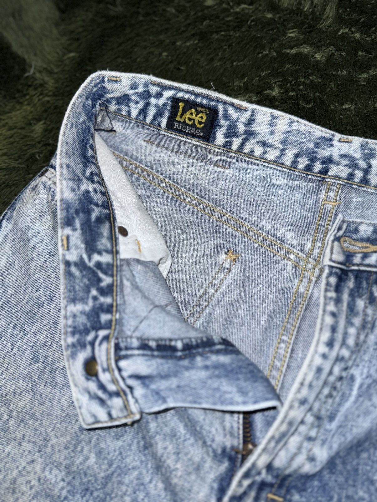 Lee [32X32] LEE RIDERS JAPAN acid washed denim pants indigo Size US 32 / EU 48 - 3 Thumbnail