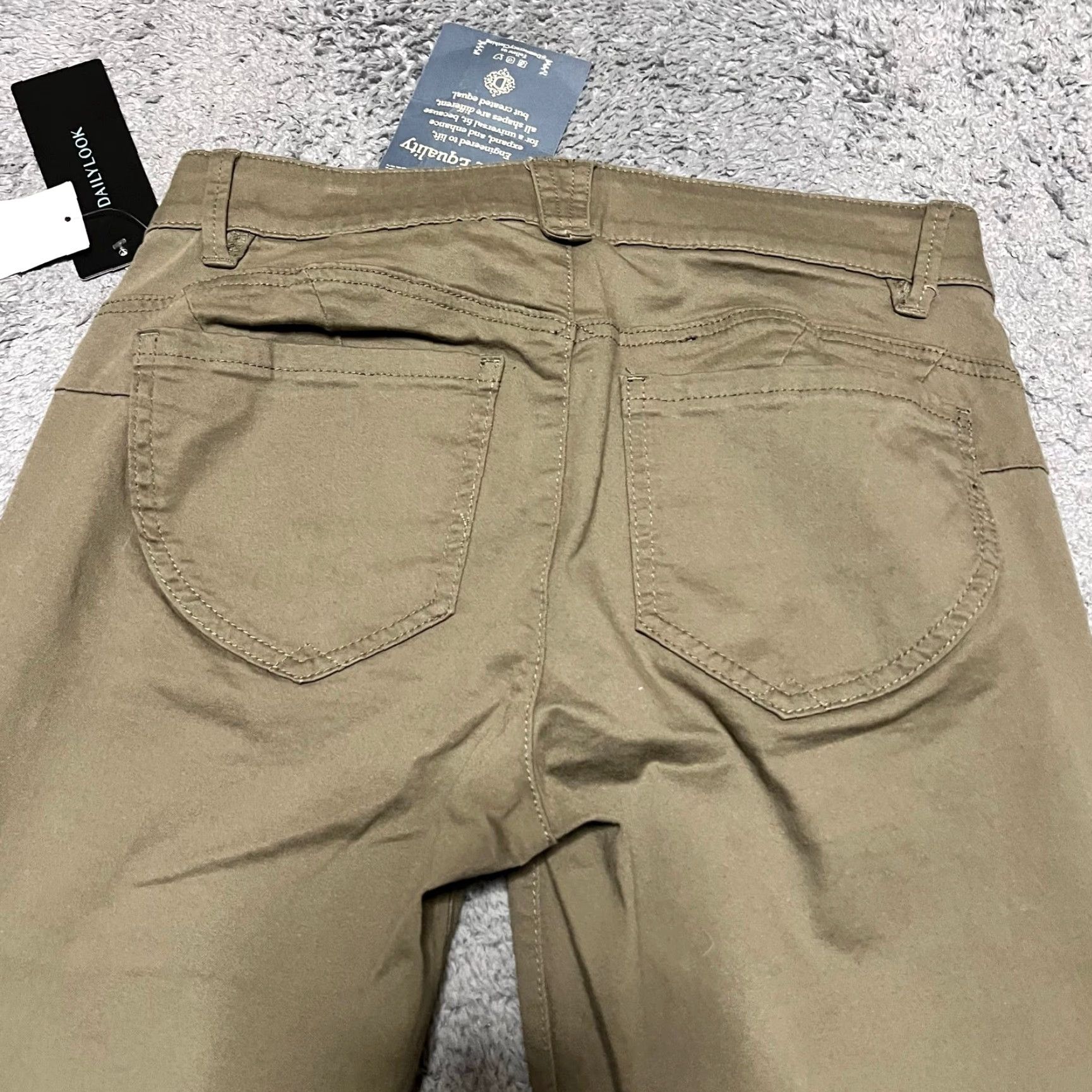 Vintage Democracy Pants Womens 4 Ankle Skimmer Green Mid Rise 29x26.5 Size 27" / US 4 / IT 40 - 5 Thumbnail